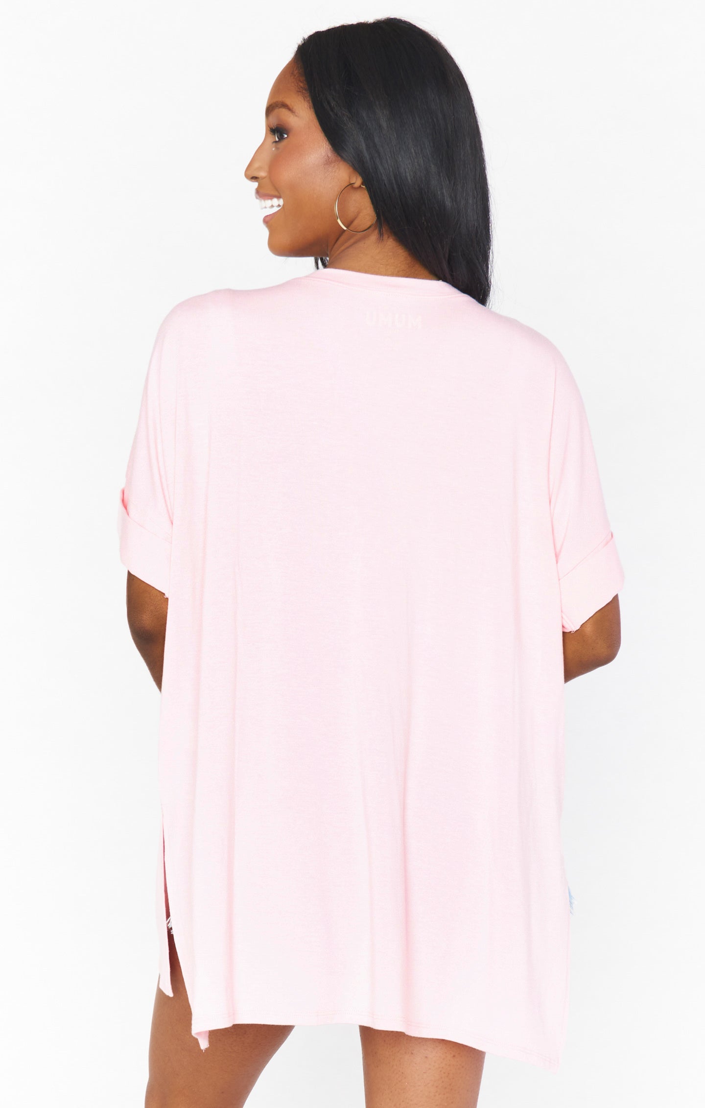 Oversized Pink Graphic Tee with Cowboy Design | Talia Tee