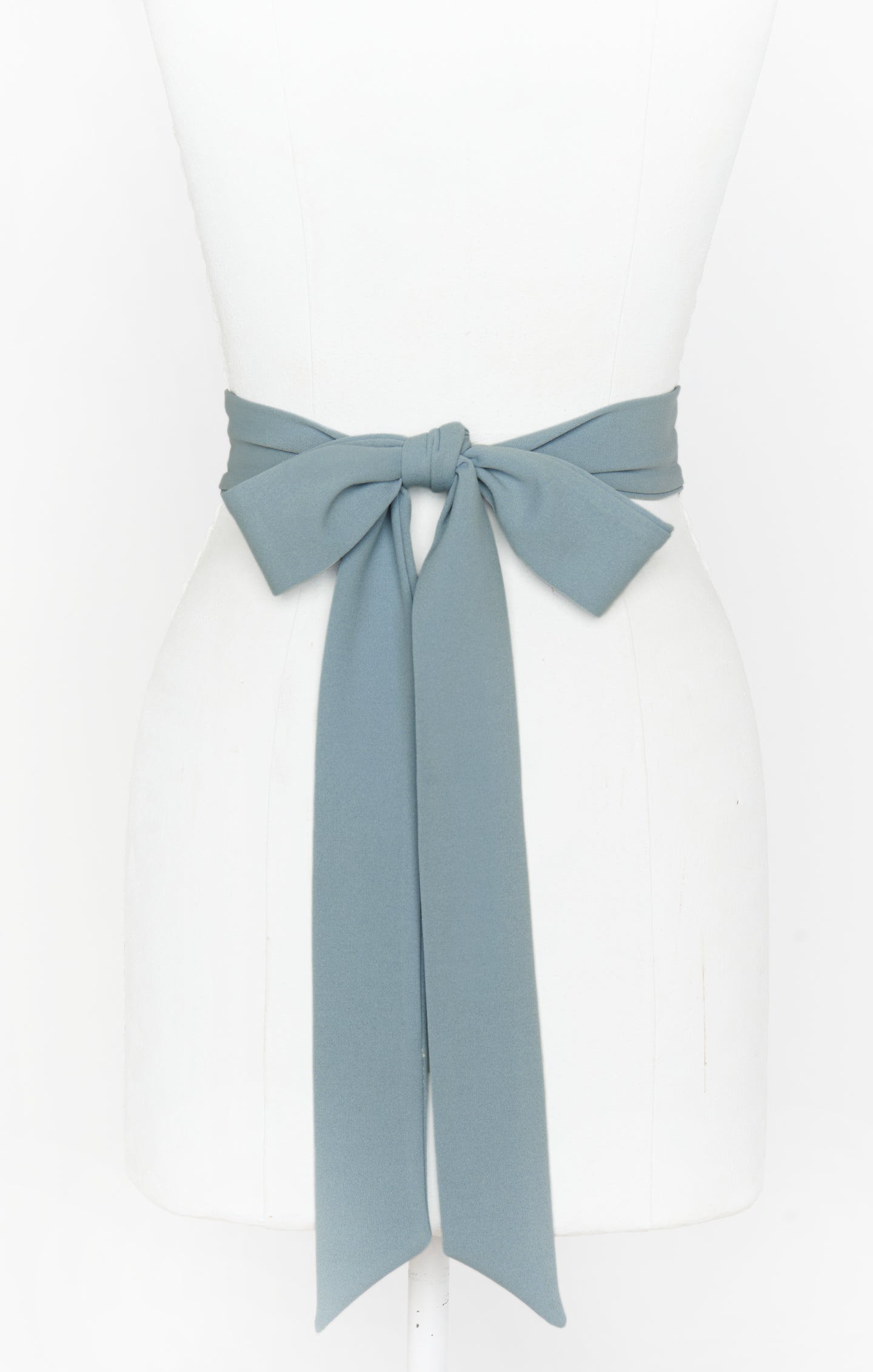 Bridesmaid Sash in Dusty Sage | Stretch Satin for Weddings