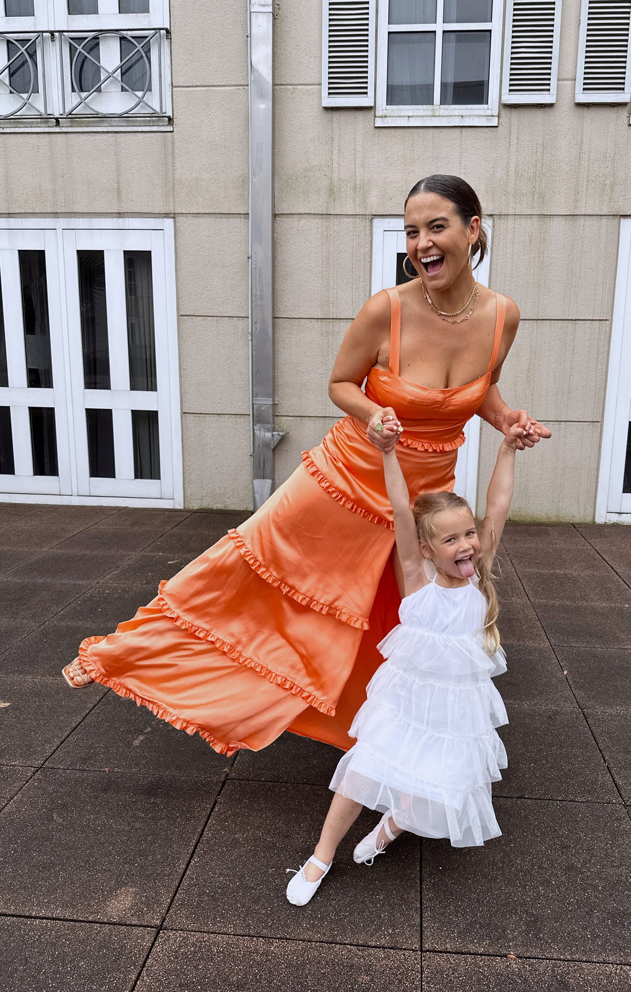 White Tulle Dress for Girls with Tiered Ruffles | Little Fairytale