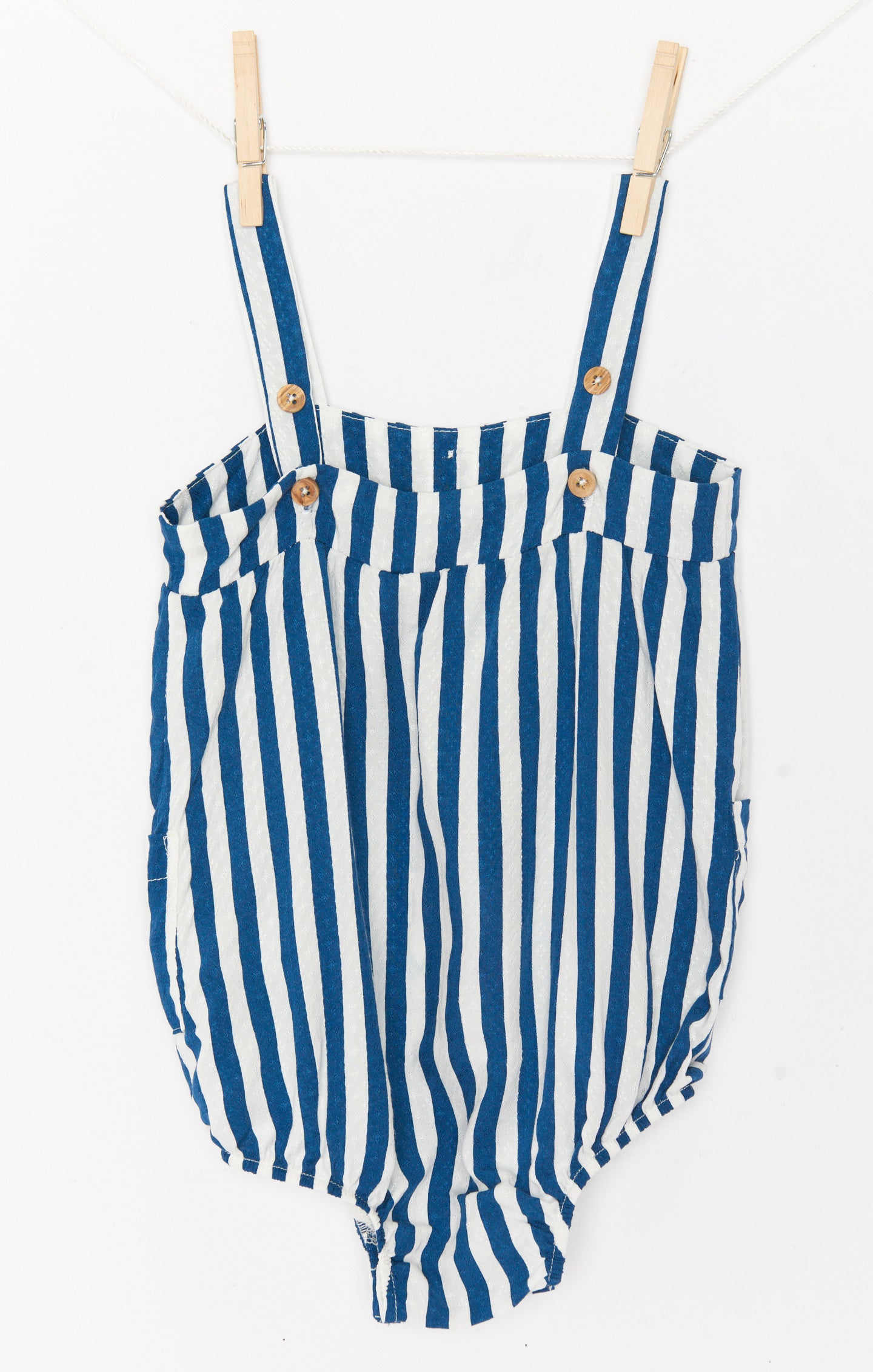 Sleeveless Striped Onesie for Summer | Nash Ocean Stripe