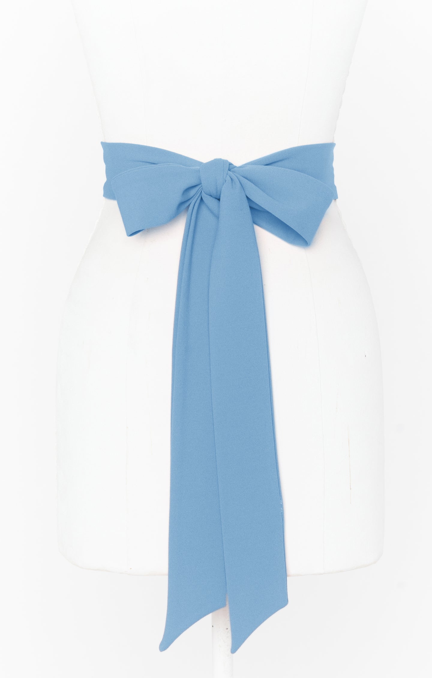 French Blue Bridesmaid Sash | Stretch Waistband for Weddings