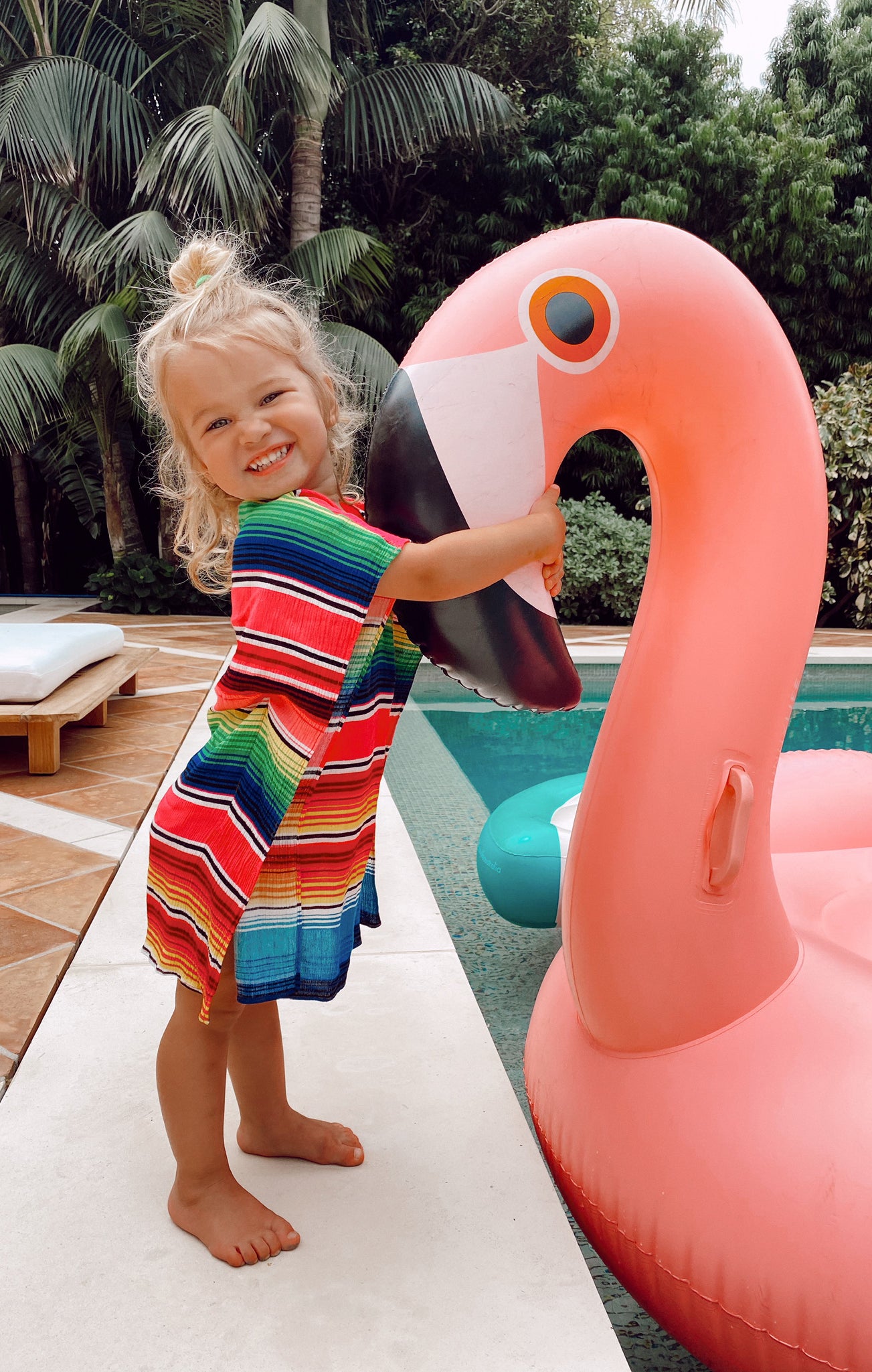 Lightweight Serape Print Caftan for Kids | Little Hana Trumu