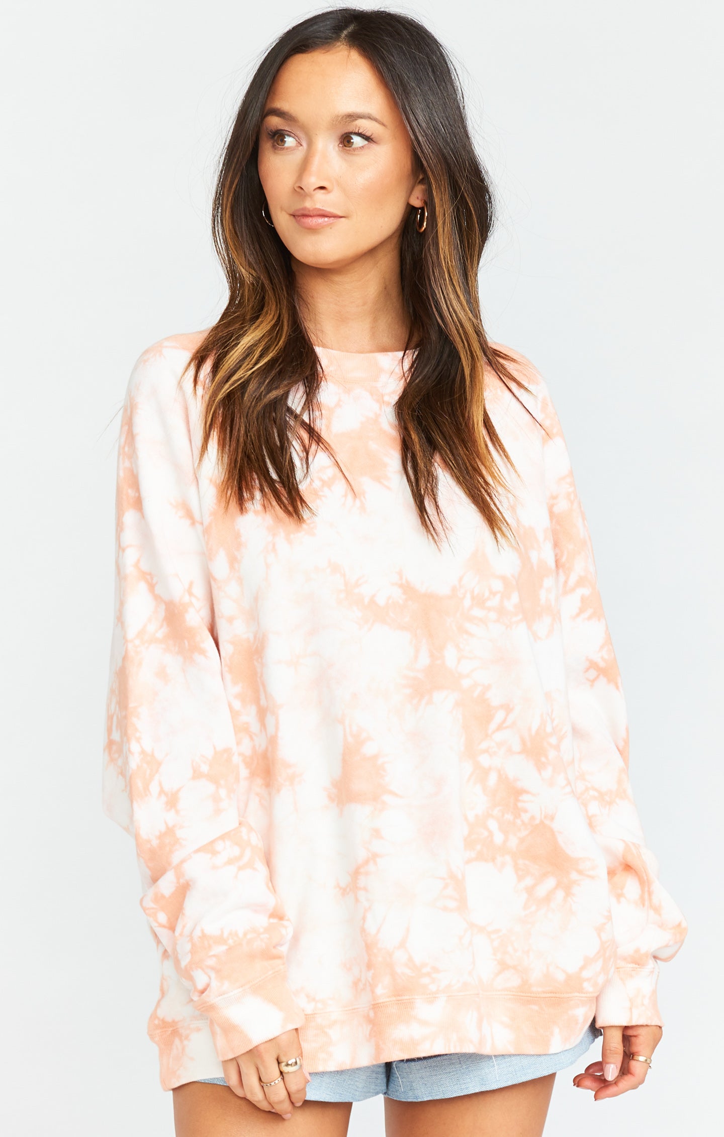 Creamsicle Tie Dye Pullover Sweater | Simon