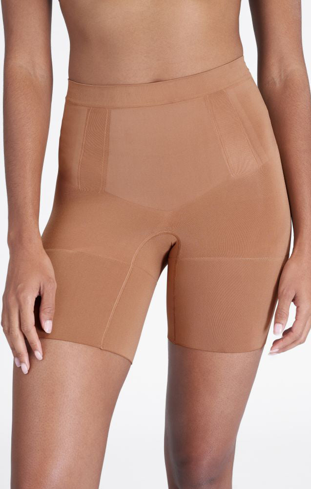 Sculpting Mid-Thigh Shaper Shorts with Flat Stomach Support | SPANX OnCore