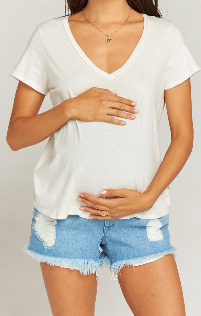 Maternity Shorts with Elastic Waistband for Summer | Tide Cabo