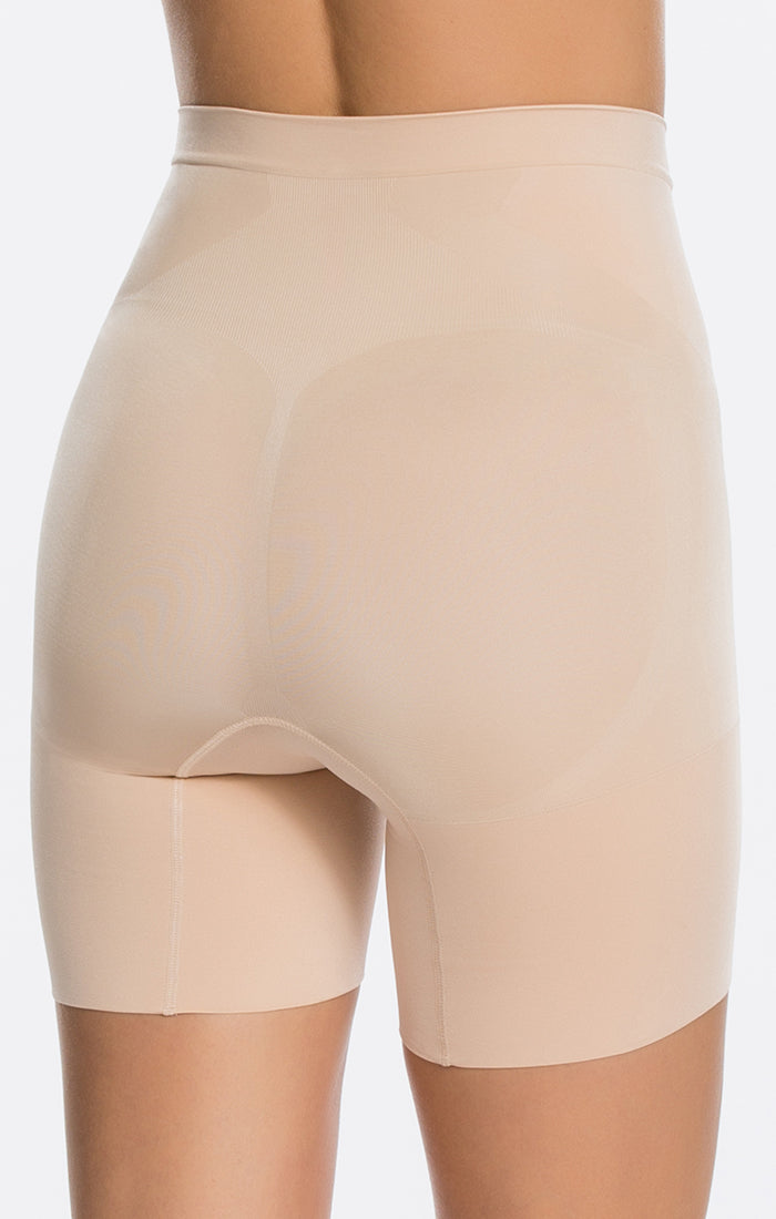 Sculpting Mid-Thigh Shaper Shorts with Flat Stomach Panels | SPANX OnCore