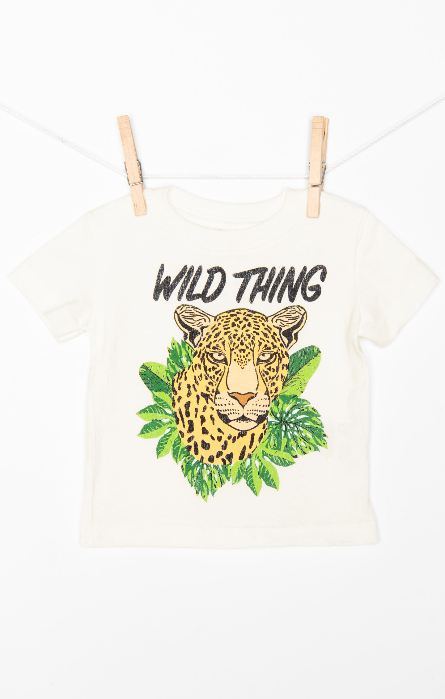 Wild Cheetah Graphic Baby Tee | Wolfie Scoop Neck Shirt