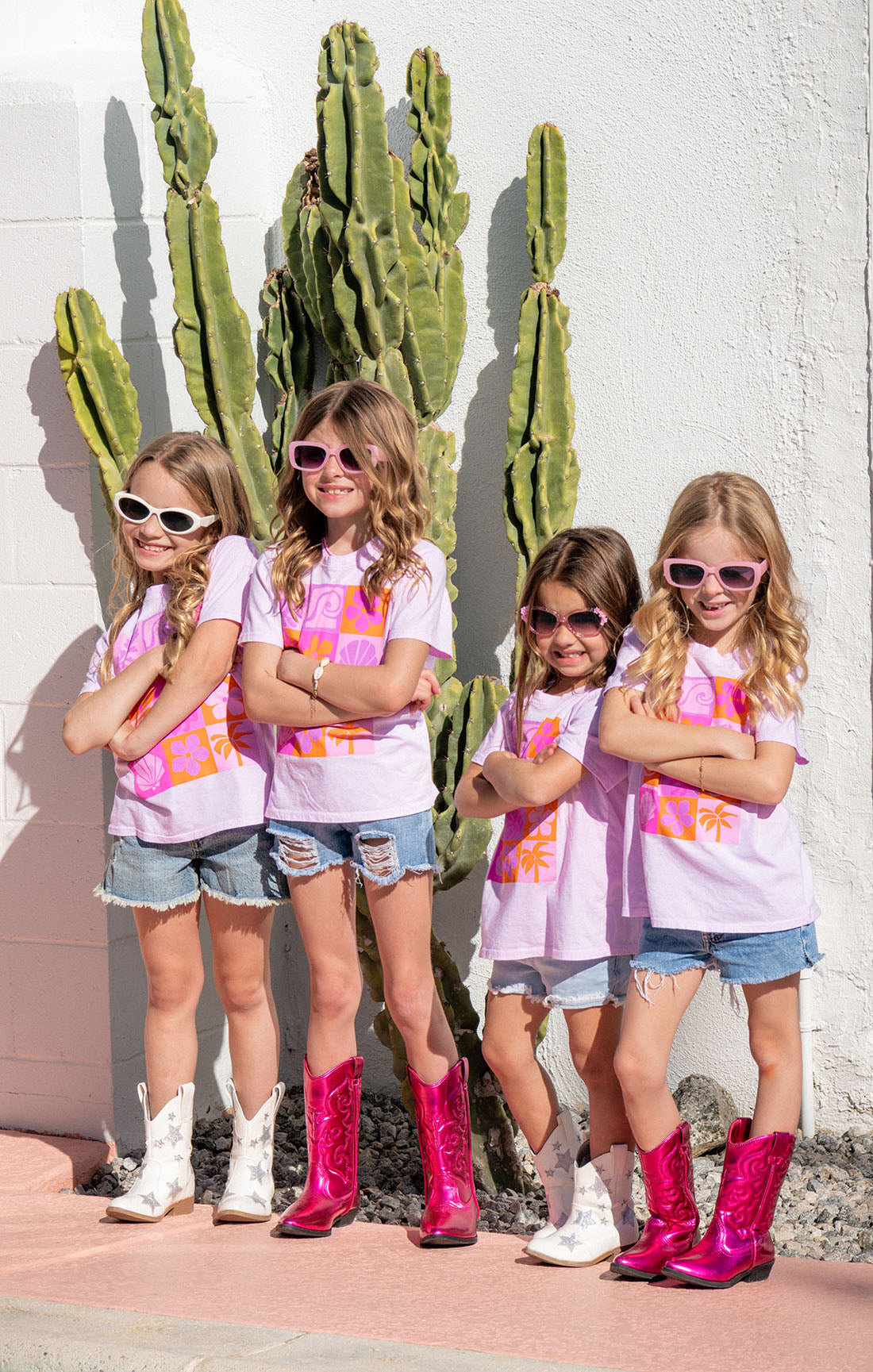 Pink Daisy Graphic Tee for Kids | Little Travis Tee