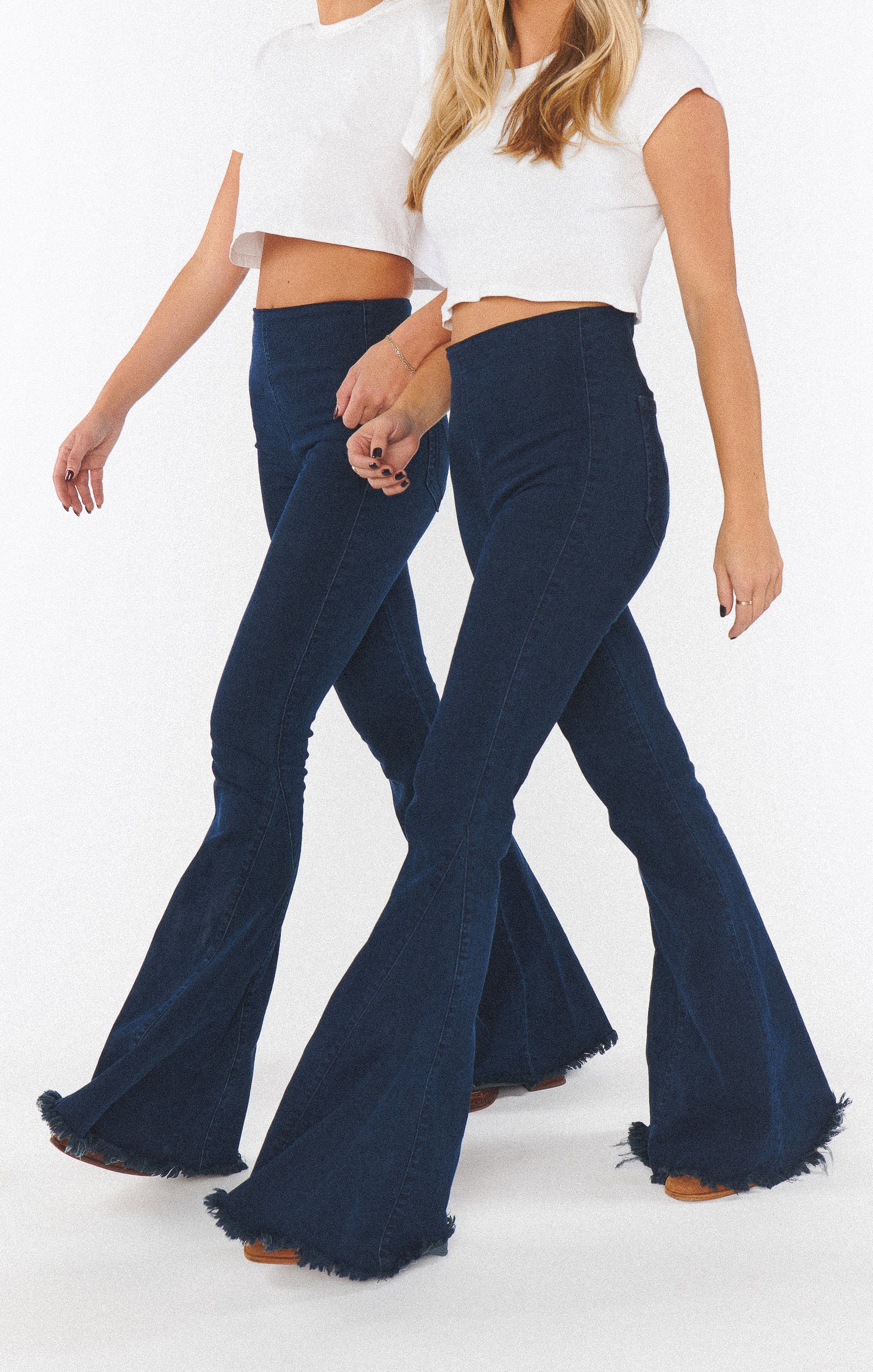 High Waisted Bell Bottom Jeans with Stretch | Berkeley Bells Short