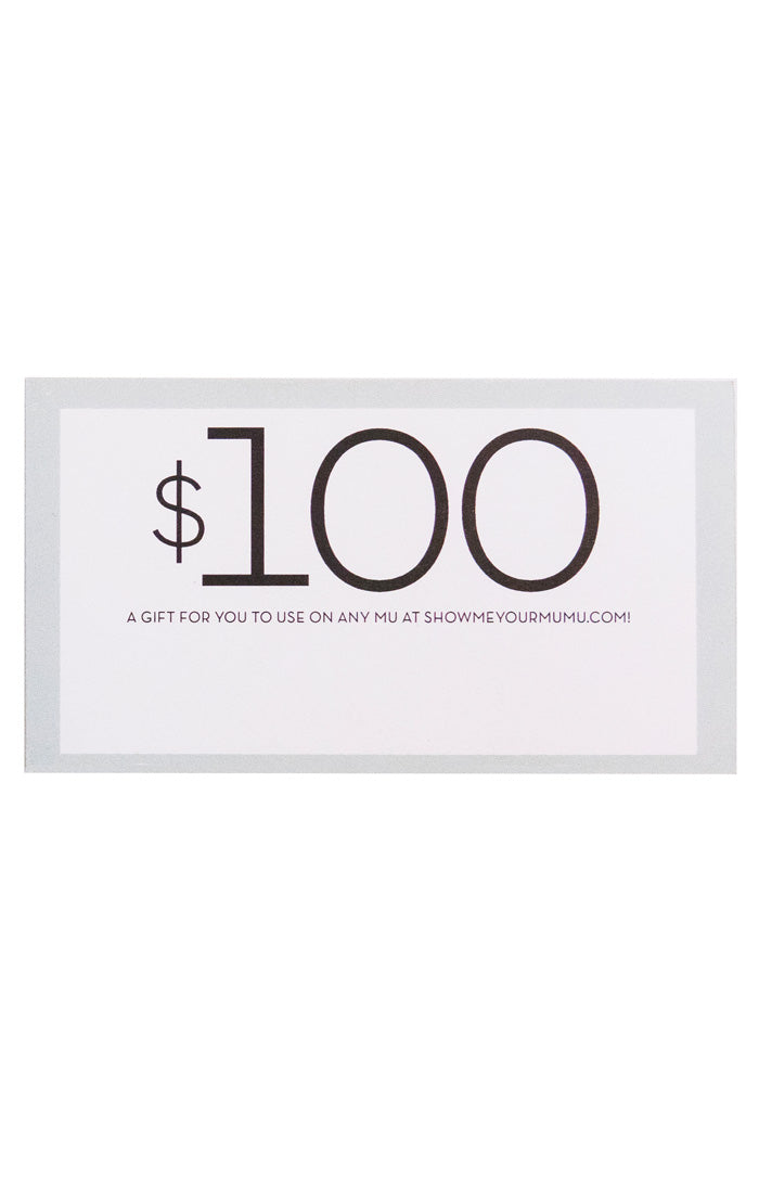 $100 Mumu Gift Card | Perfect Last Minute Gift