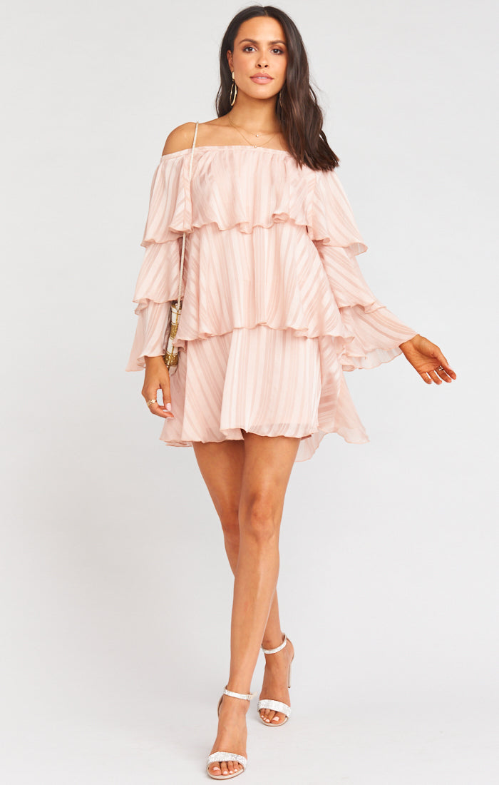 Flowy Long Sleeve Dress for Events | Chicka Chicka