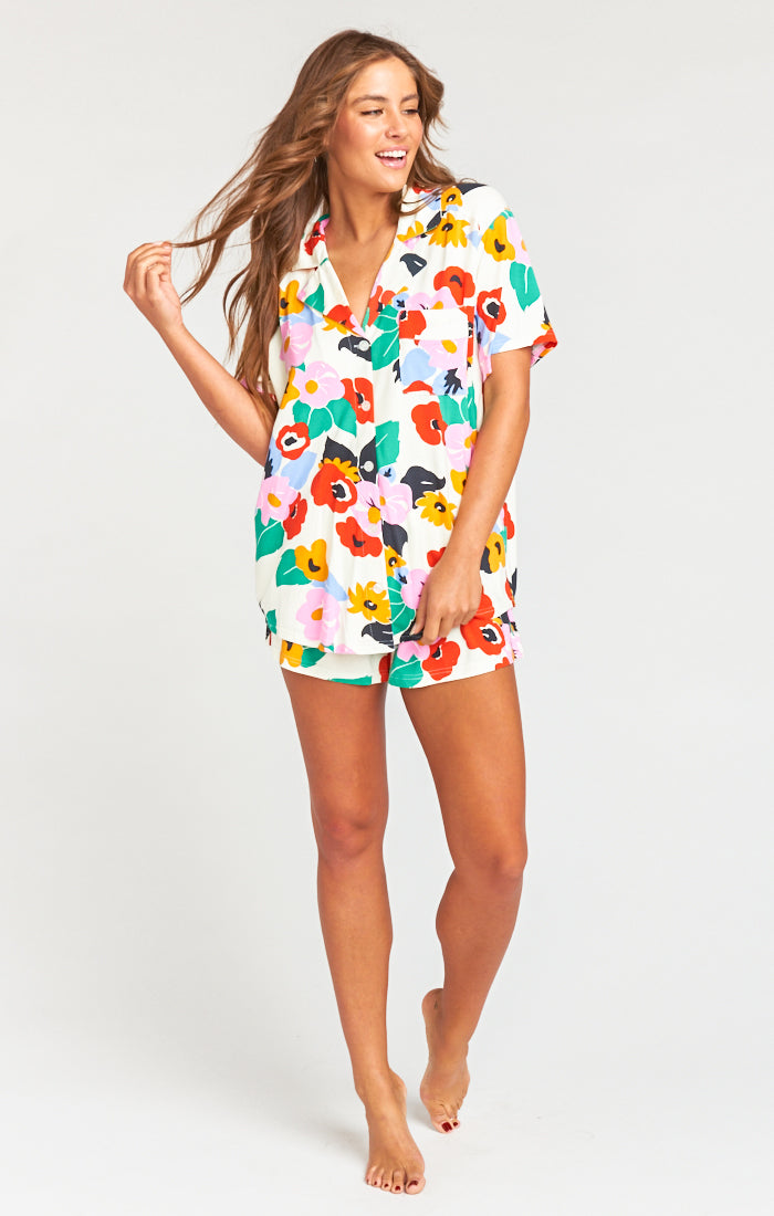 Comfy Sleep Set with Pocket & Button Down Top | Sunday Morning PJs