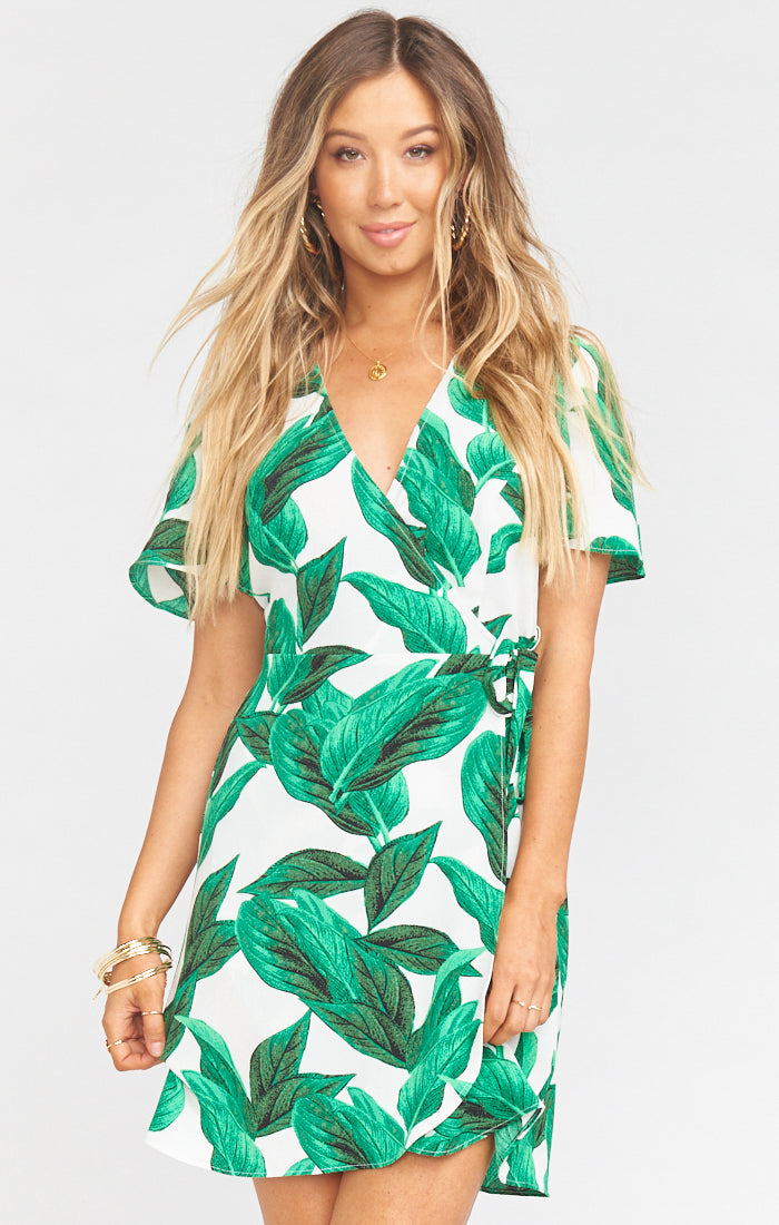Flirty Wrap Dress with V-Neck & Tie Closure | McMahan
