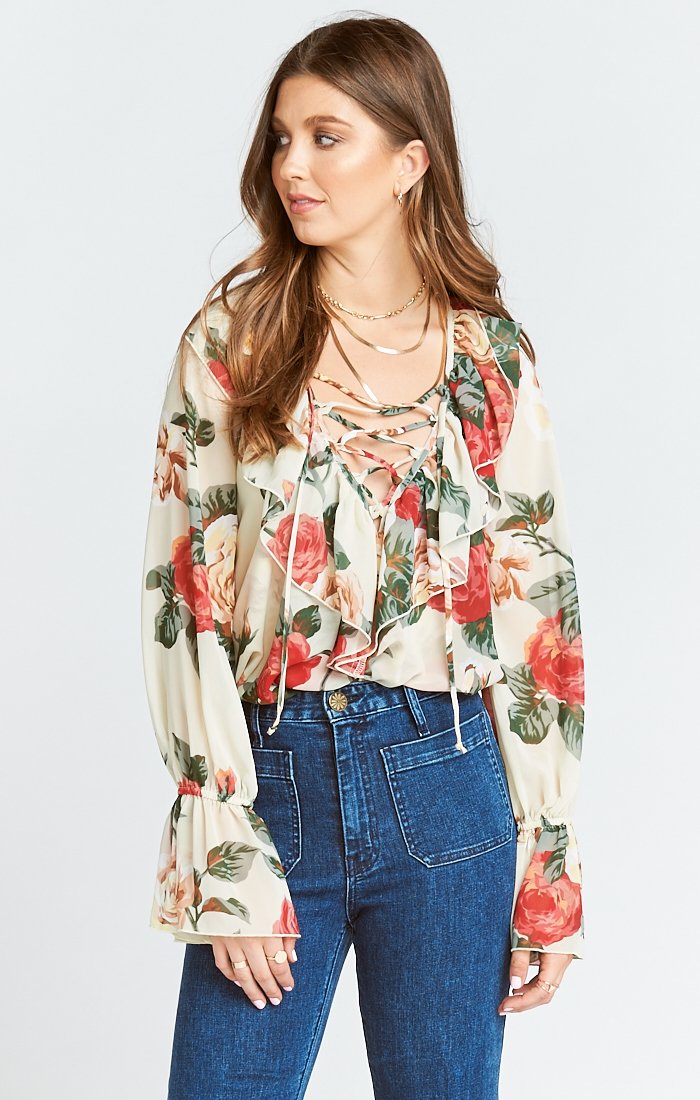 Lightweight Acrylic Cardigan with Bell Sleeves | Elton Top
