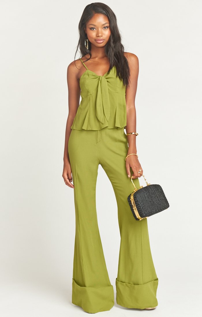 Rayon Spandex Pants with Belt Loops & Side Pockets | Edison