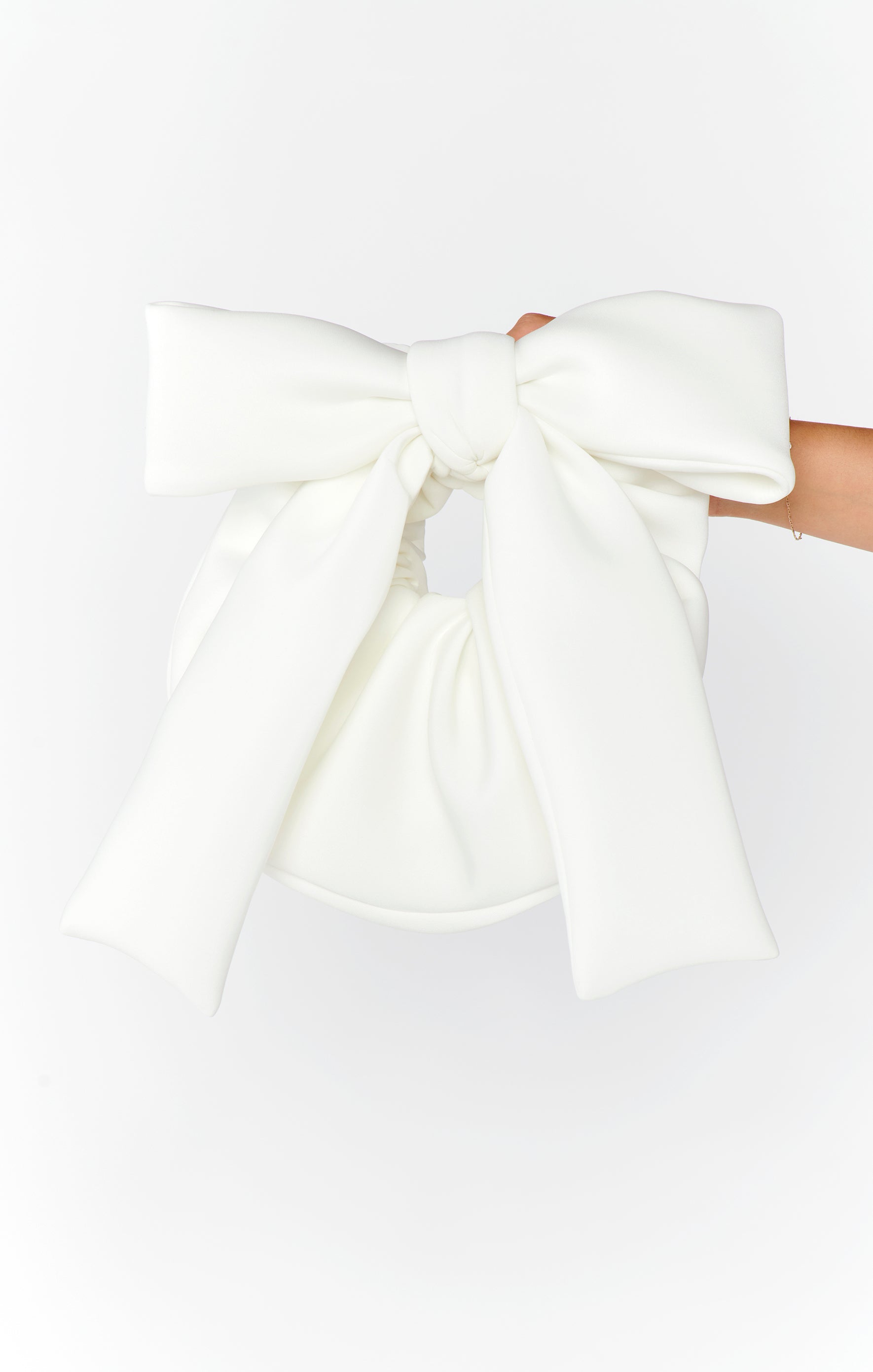 Stylish Bowie Shoulder Bag in Ivory | The Room Shop