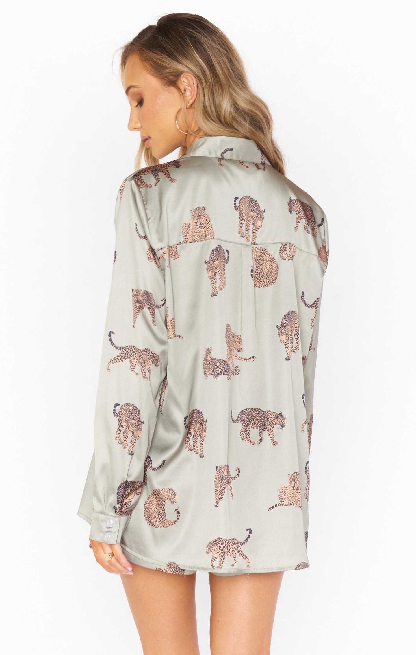 Silky Cheetah Print Pajama Set for Women | Feline Fine