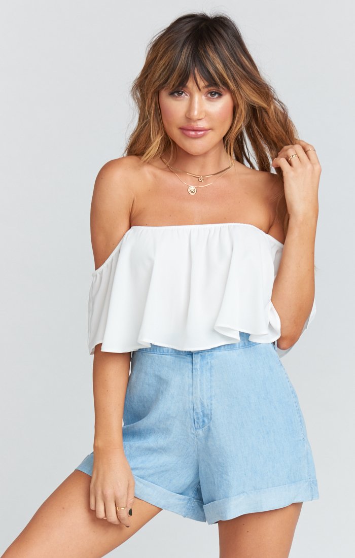 High-Waisted Cuff Shorts for Women | Chloe Tailored Style