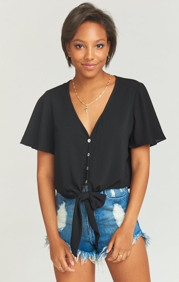 Wrinkle-Resistant Tie Top for Women | Tortuga