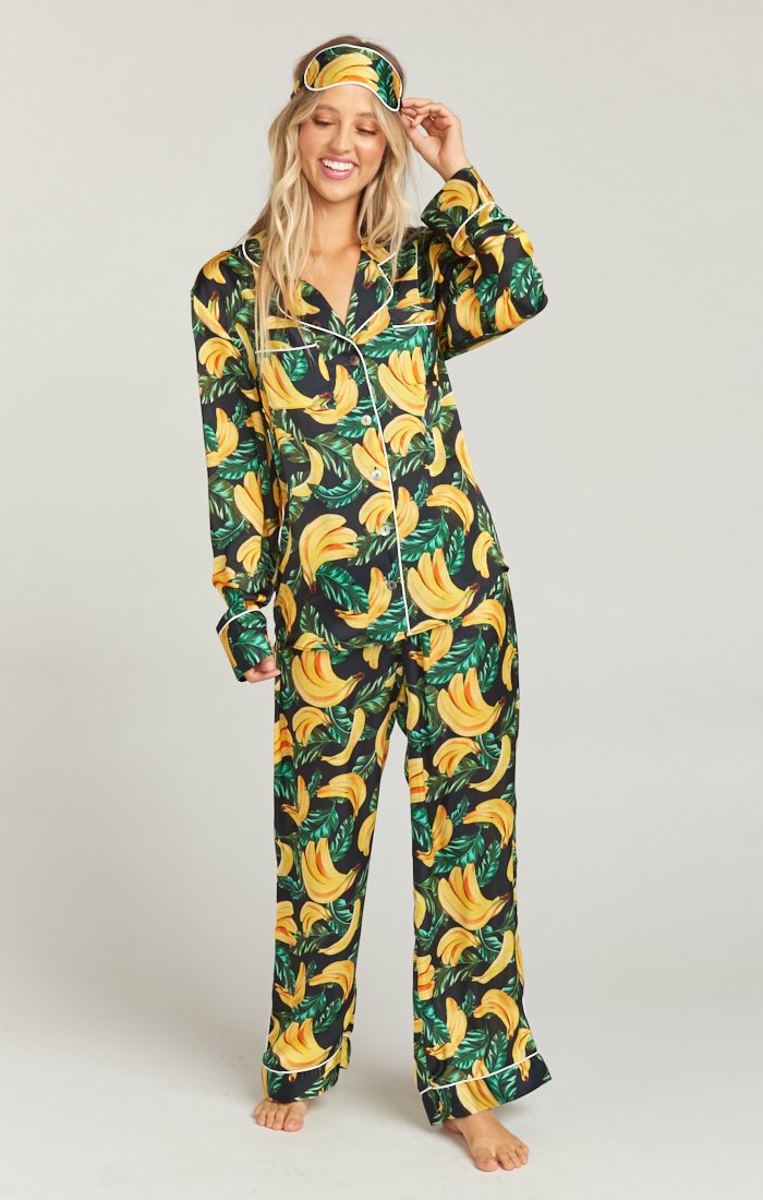 Soft PJ Set with Eye Mask | 100% Polyester Sleepwear