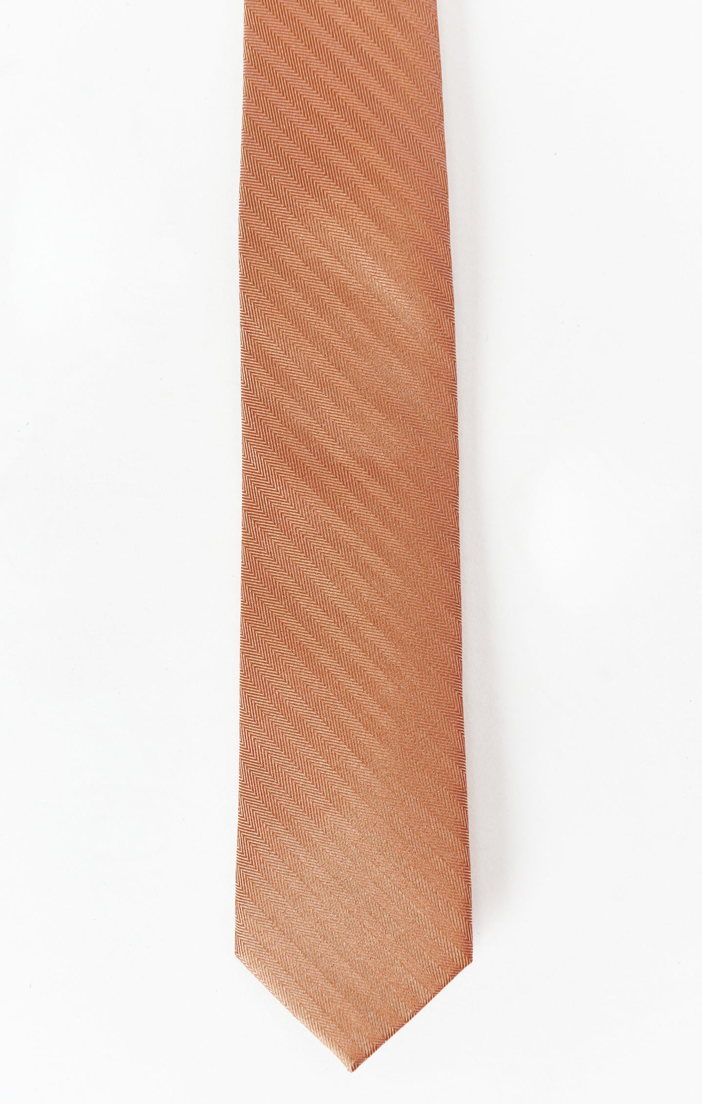 Copper Solid Neck Tie for Men | Nico Neck Tie