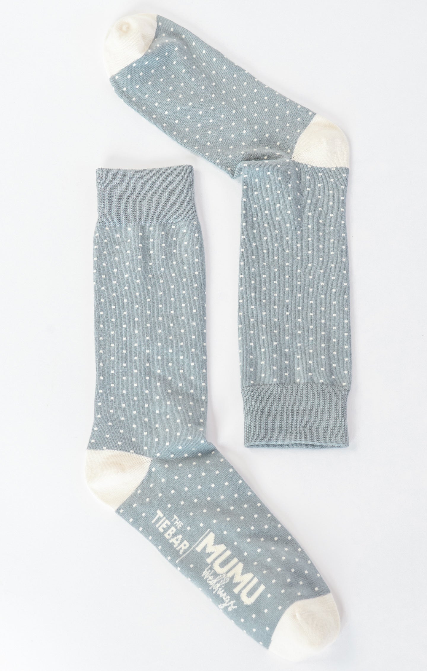 Silver Sage Dot Pattern Dress Socks for Men | Owen Socks