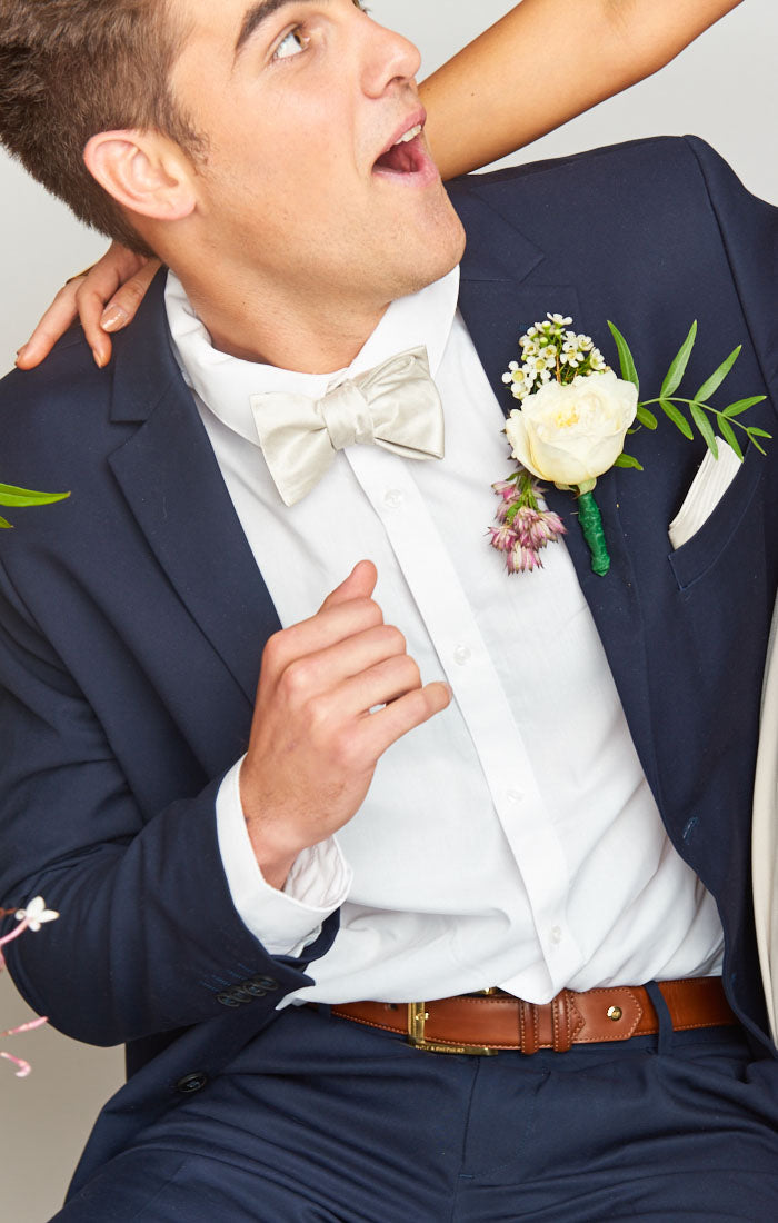 Show Me The Ring Solid Bow Tie for Weddings | Josh Bow Tie
