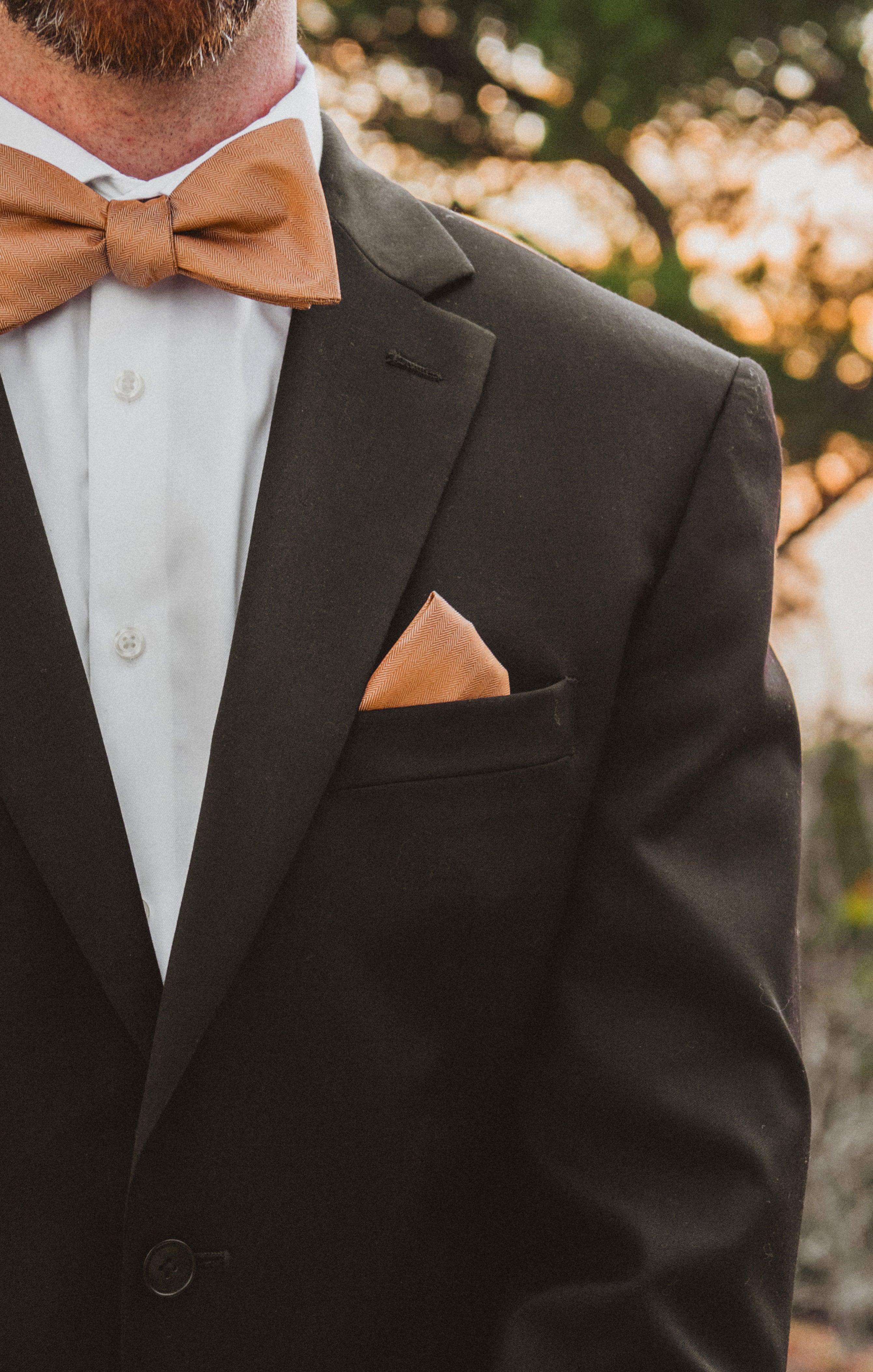 Copper Solid Pocket Square for Men | Sam Pocket Square