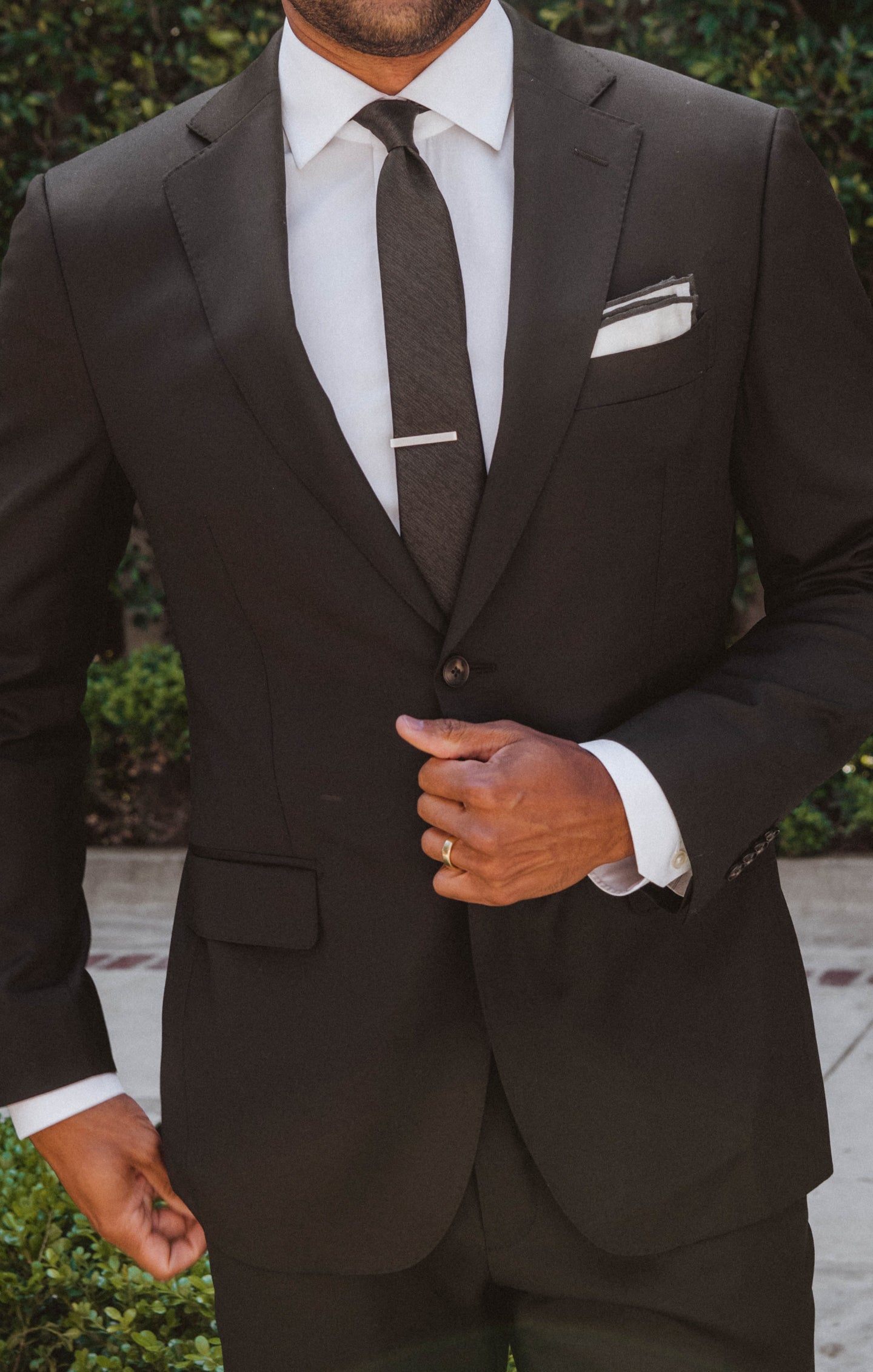 Black Solid Neck Tie for Men | Nico