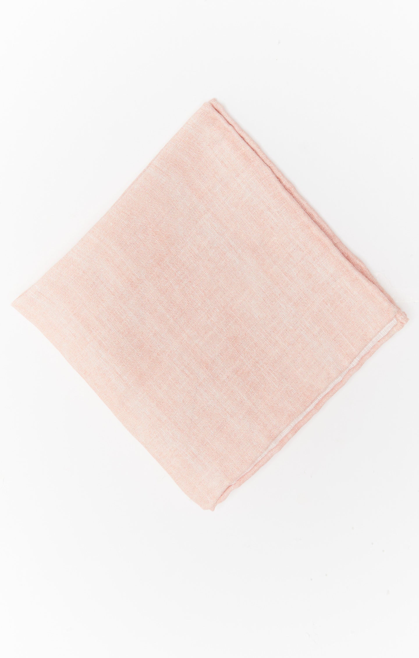 Dusty Blush Linen Pocket Square for Weddings & Formal Events | Sam
