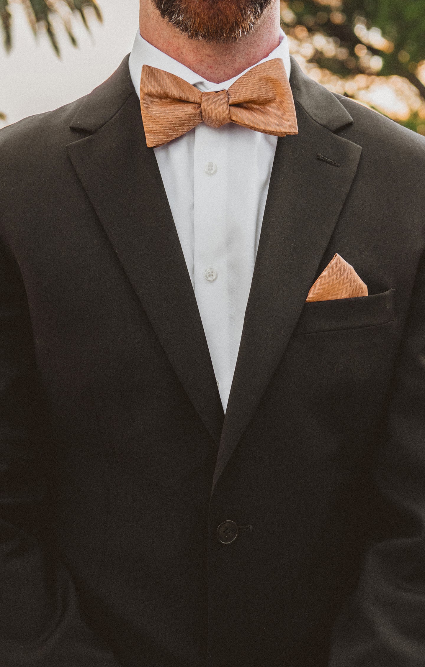 Copper Solid Bow Tie for Weddings & Formal Events | Josh