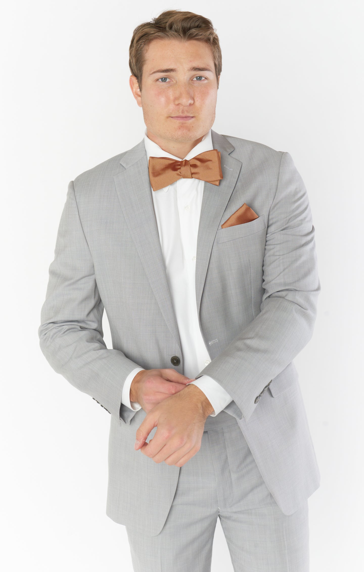 Copper Solid Bow Tie for Weddings & Formal Events | Josh