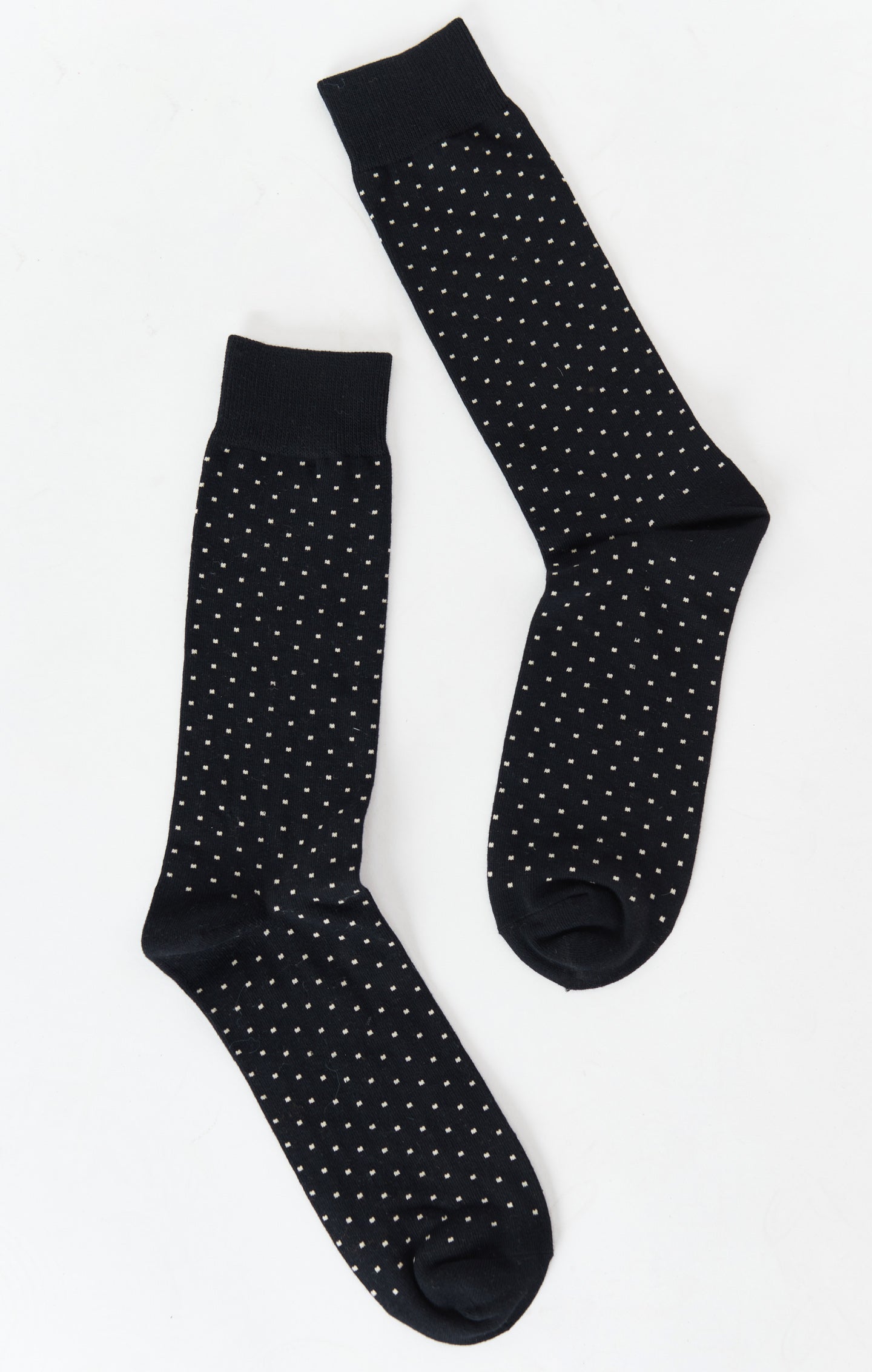 Black Dots Dress Socks for Men | Owen Socks