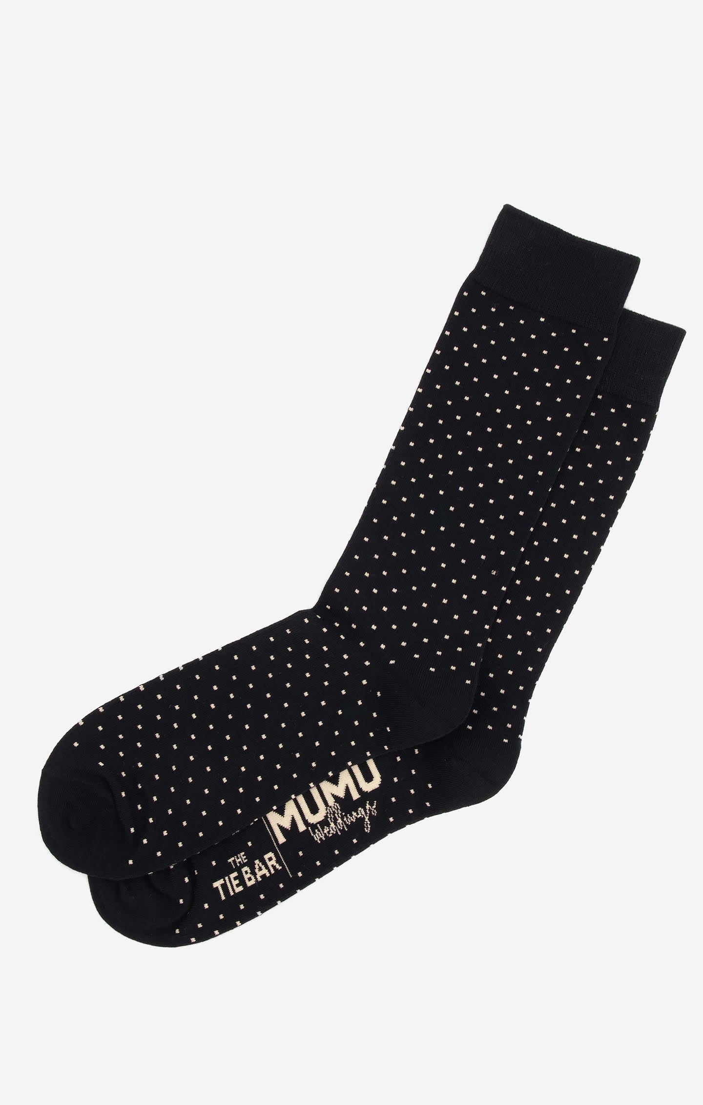 Black Dots Dress Socks for Men | Owen Socks