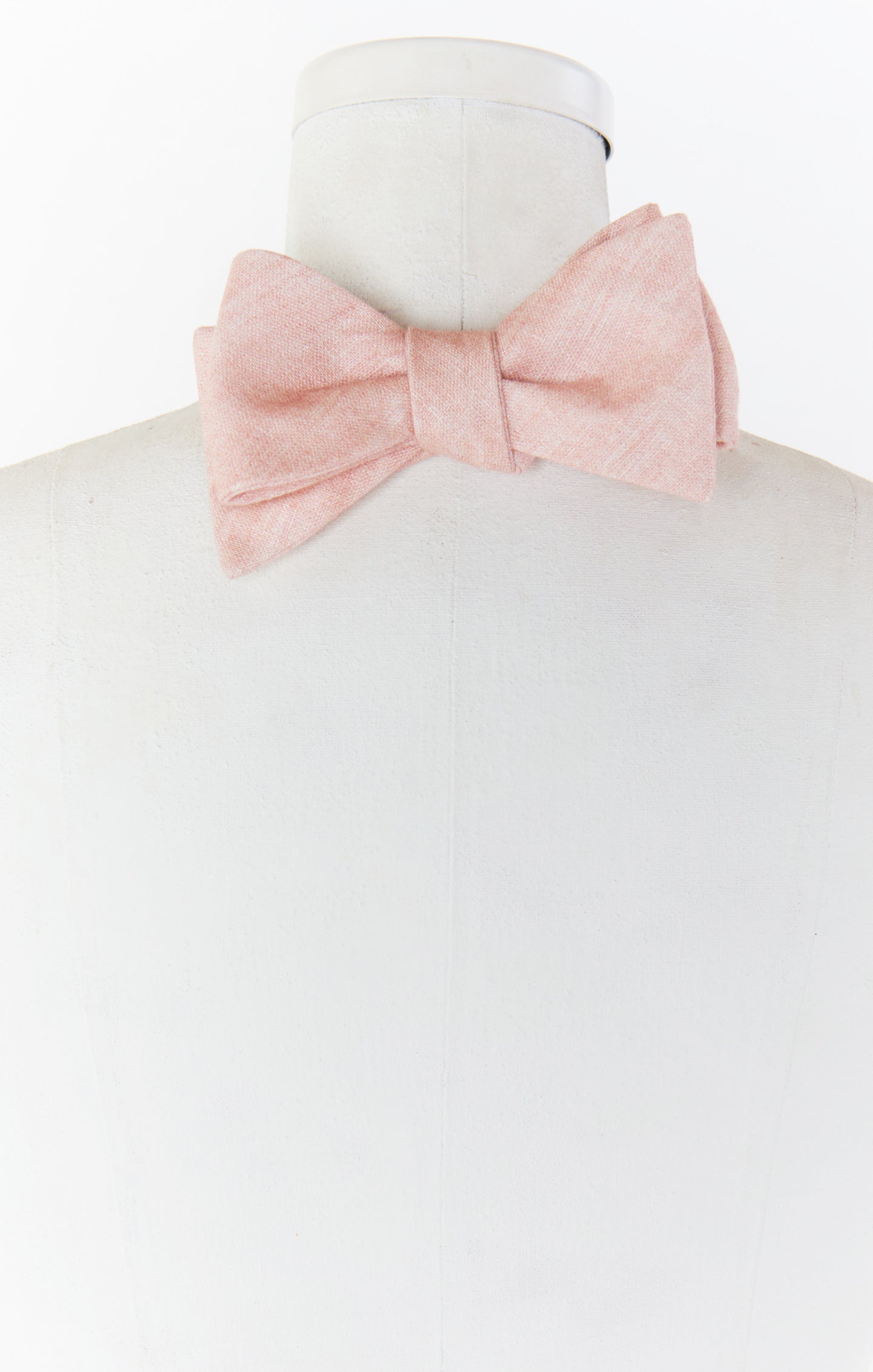 Dusty Blush Linen Bow Tie for Weddings | Josh Bow Tie
