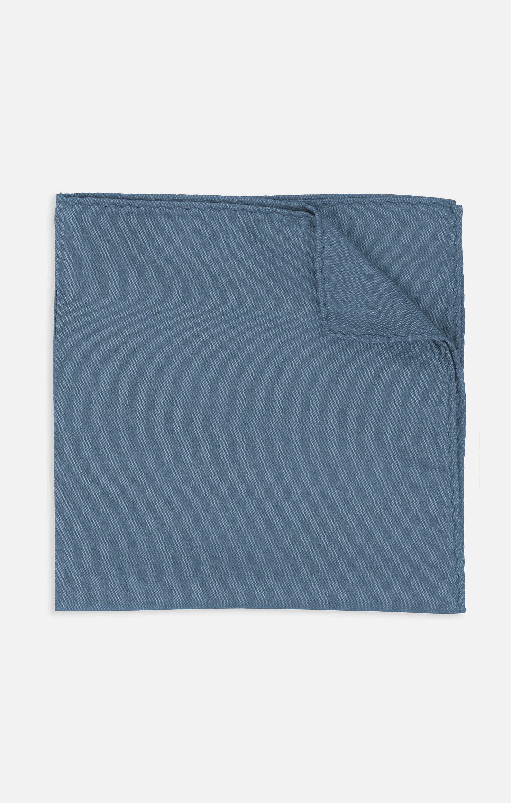Slate Blue Solid Pocket Square for Formal Wear | Sam