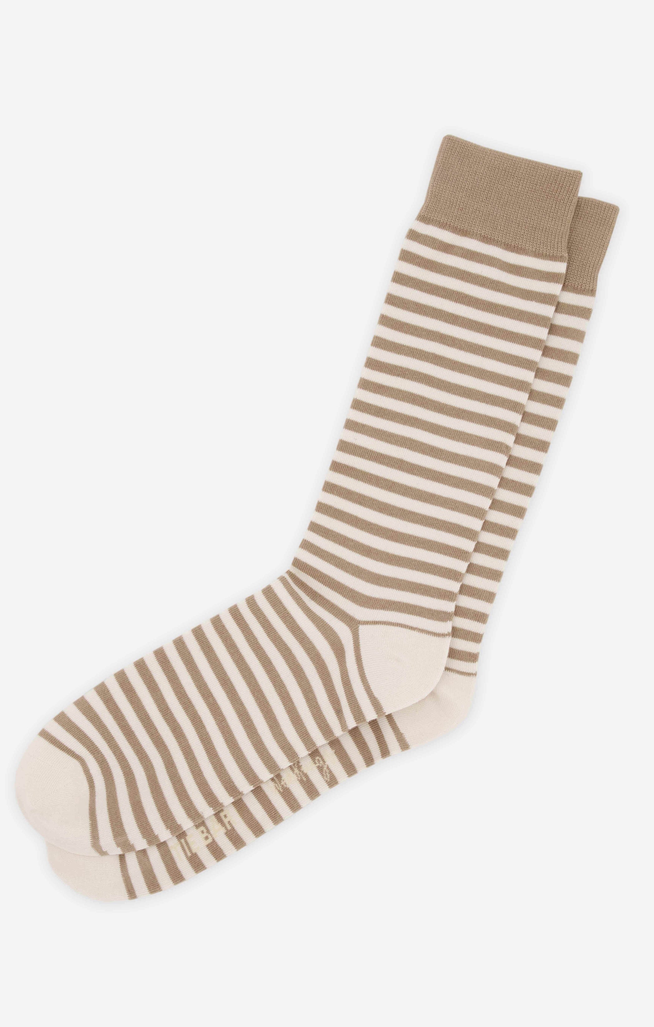 Beige and Dune Striped Socks for Groomsmen & Weddings | Owen Socks