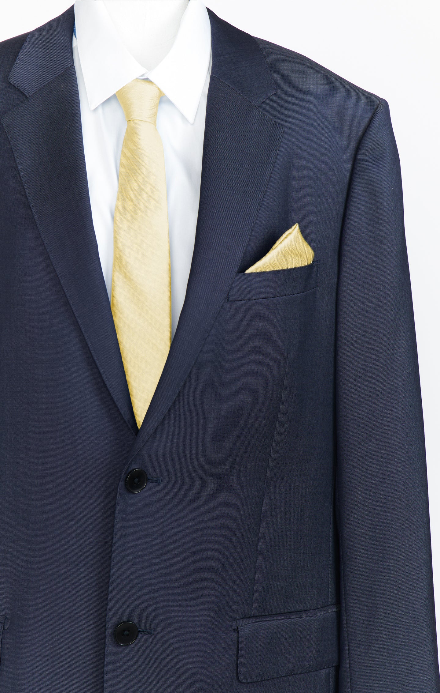 Pale Yellow Pocket Square for Men | Sam