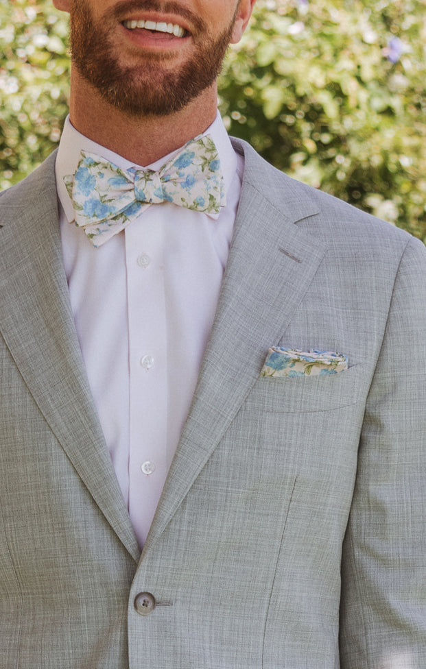 Charming Rose Pocket Square for Weddings & Formal Events | Sam