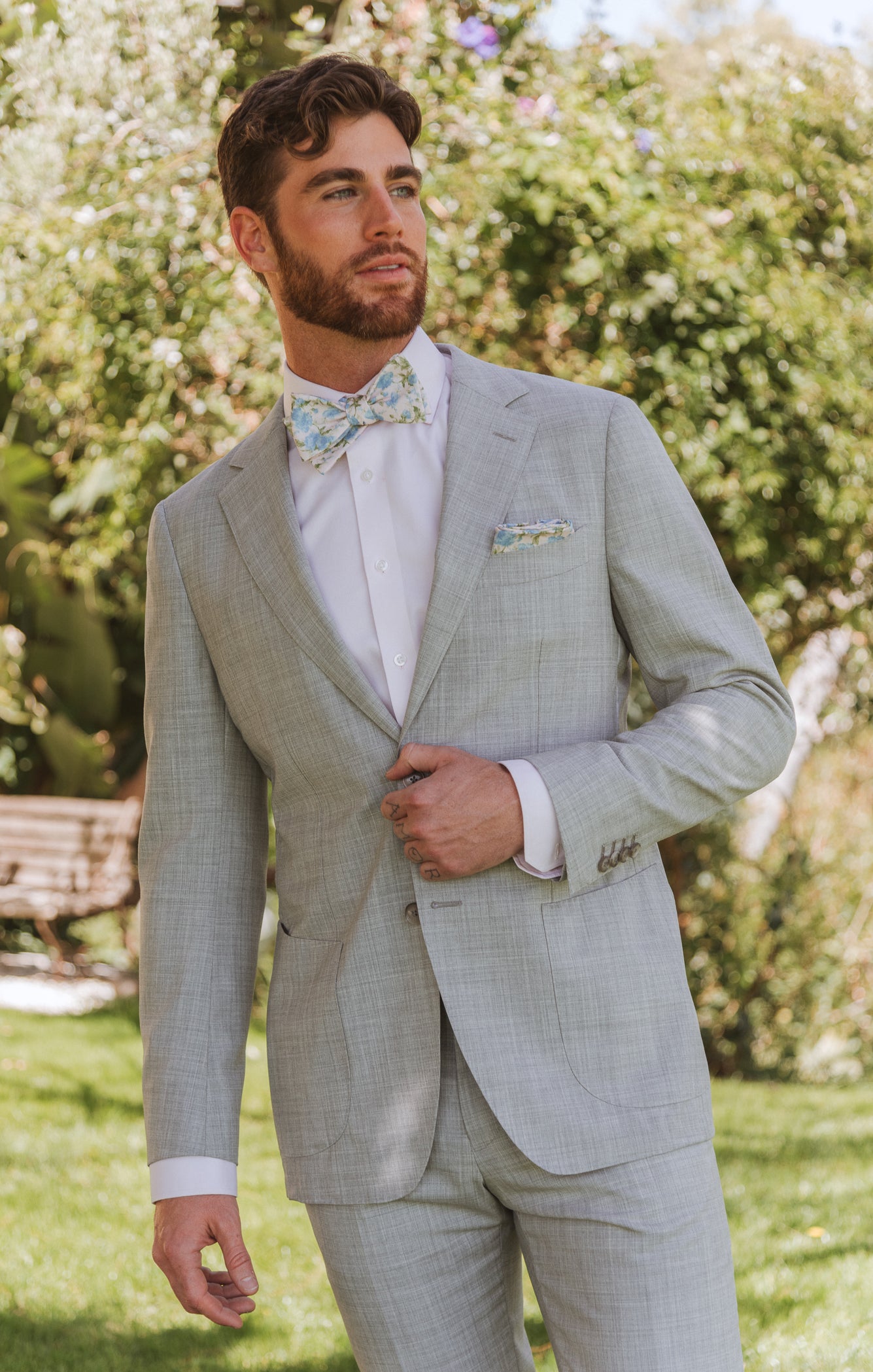Rose Bow Tie for Weddings & Formal Events | Josh Bow Tie