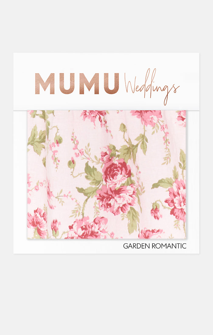 Bridesmaid Fabric Swatch for Wedding Color Matching | Garden Romantic