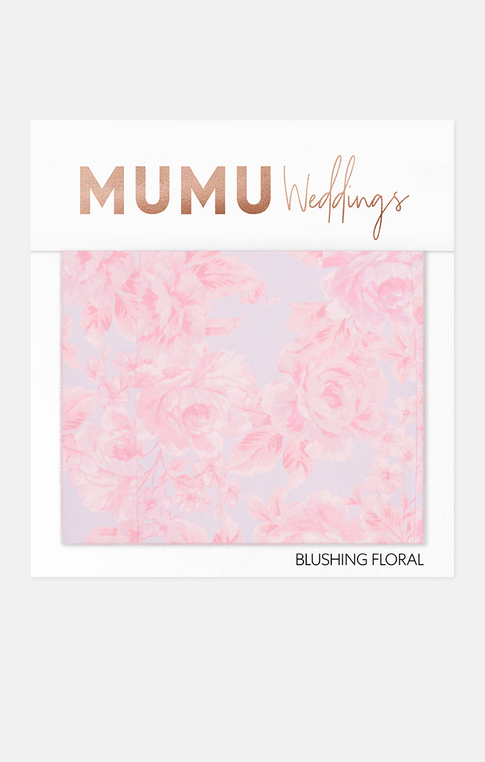 Bridesmaid Fabric Swatch for Wedding Color Matching | Blushing Floral