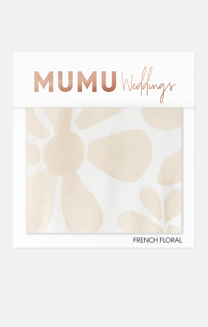 French Floral Bridesmaid Fabric Swatch | Mumu Wedding