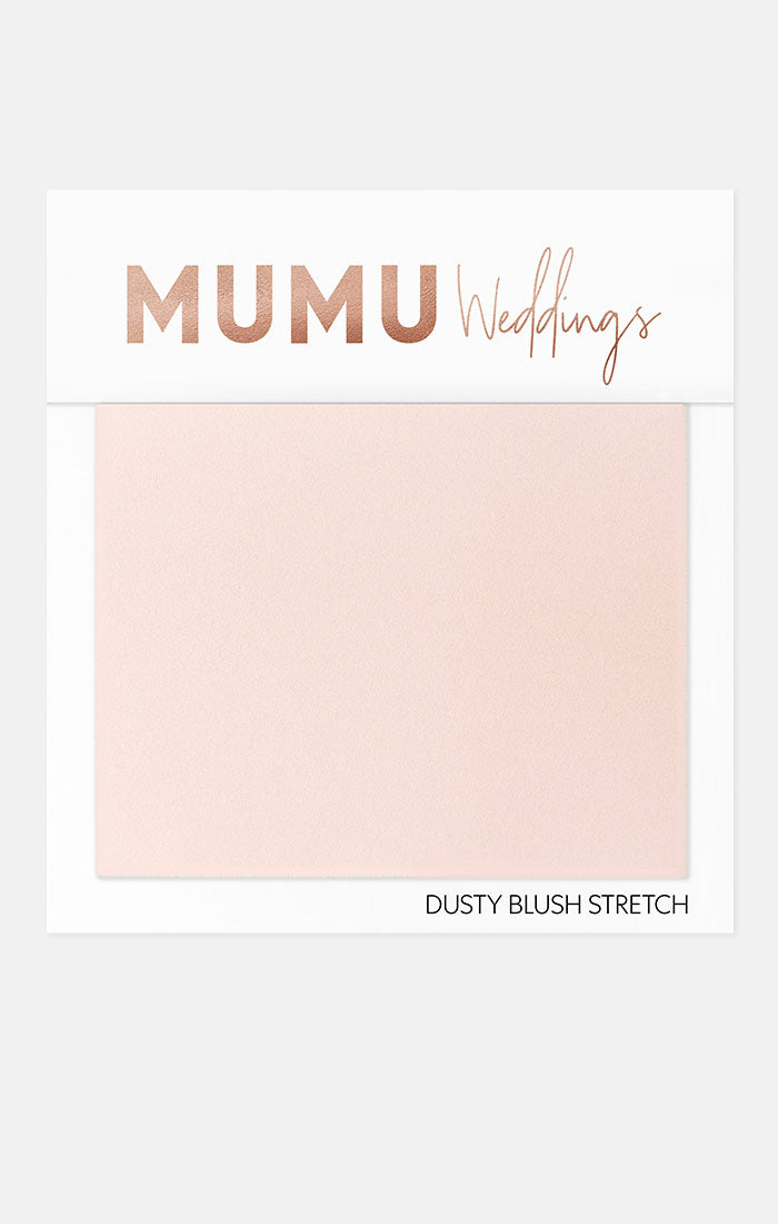 Bridesmaid Fabric Swatch in Dusty Blush | Mumu Wedding