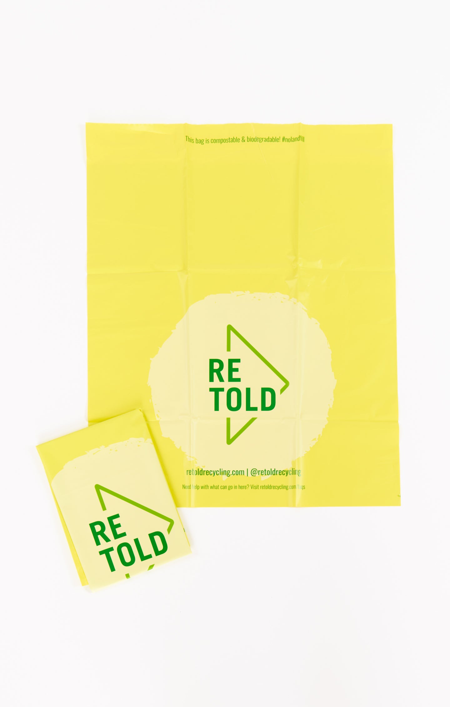 Eco-Friendly Textile Recycling Bag with Pre-Paid Label | Retold Solo Bag