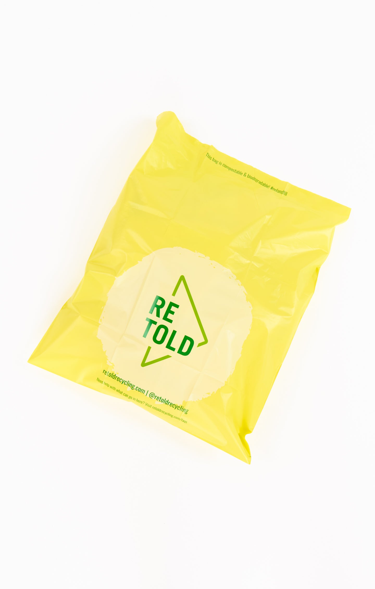 Eco-Friendly Textile Recycling Bag with Pre-Paid Label | Retold Solo Bag