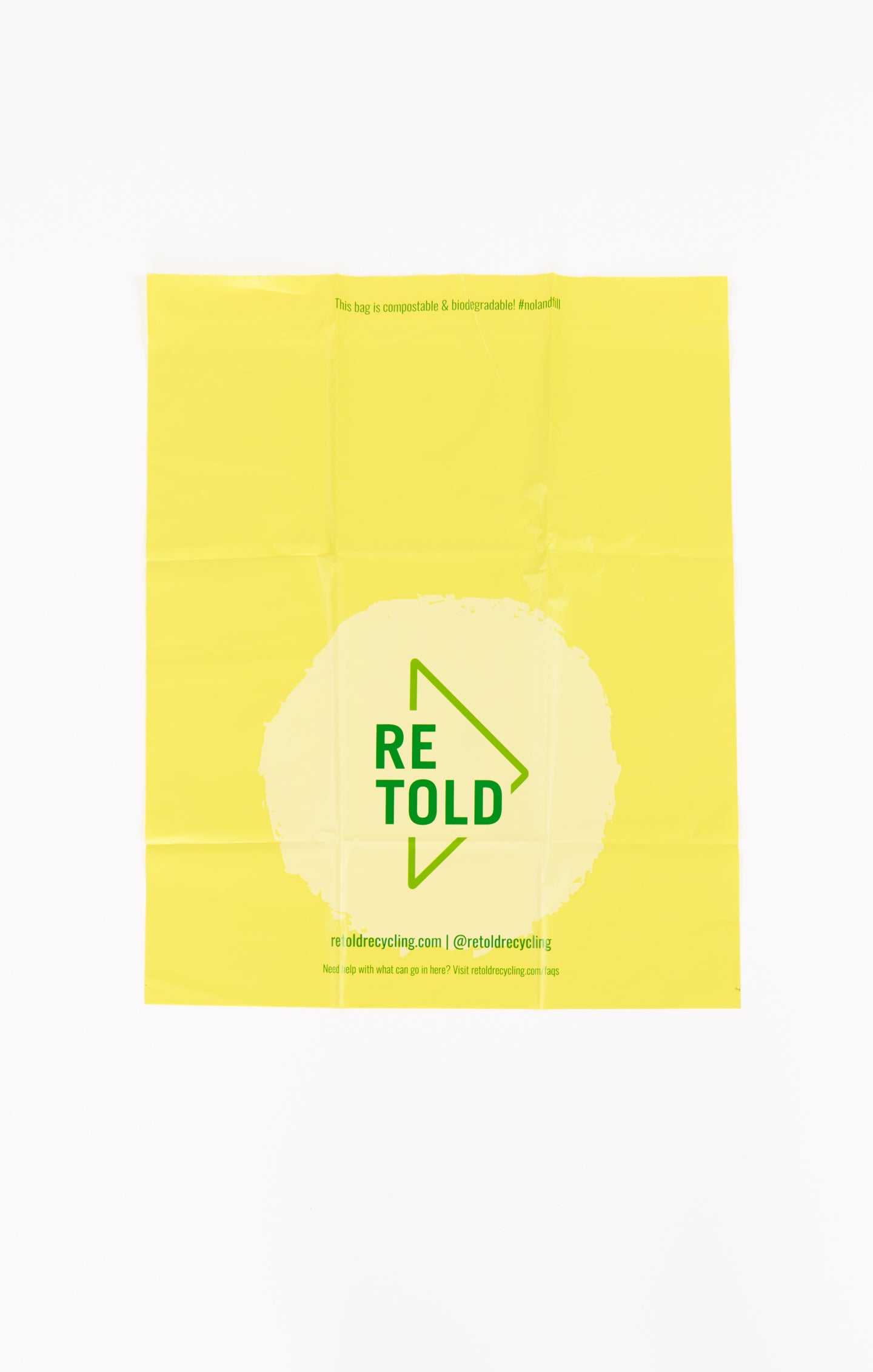 Eco-Friendly Textile Recycling Bag with Pre-Paid Label | Retold Solo Bag