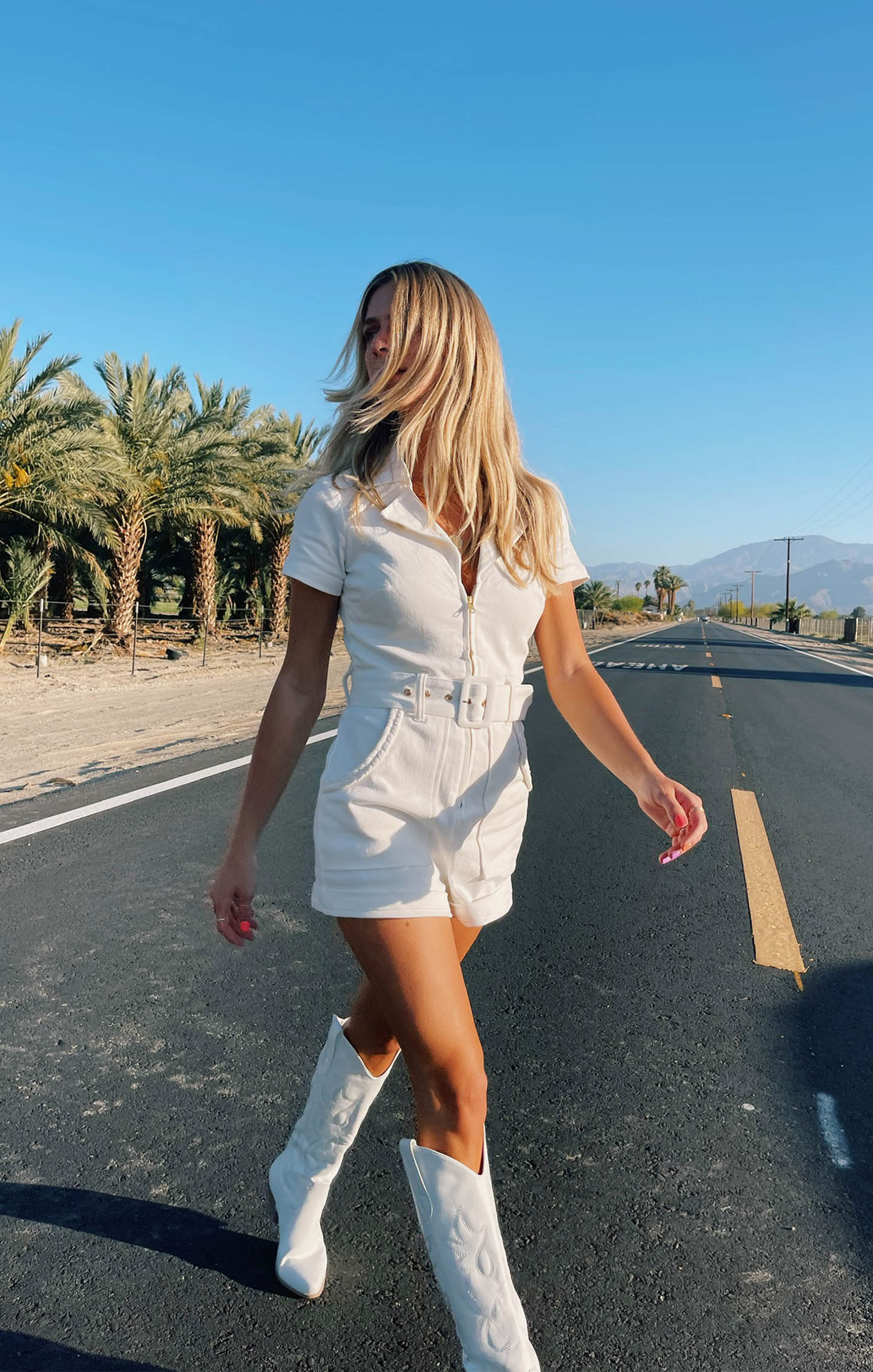 Denim Romper with Front Zip & Cargo Pockets | Outlaw Romper