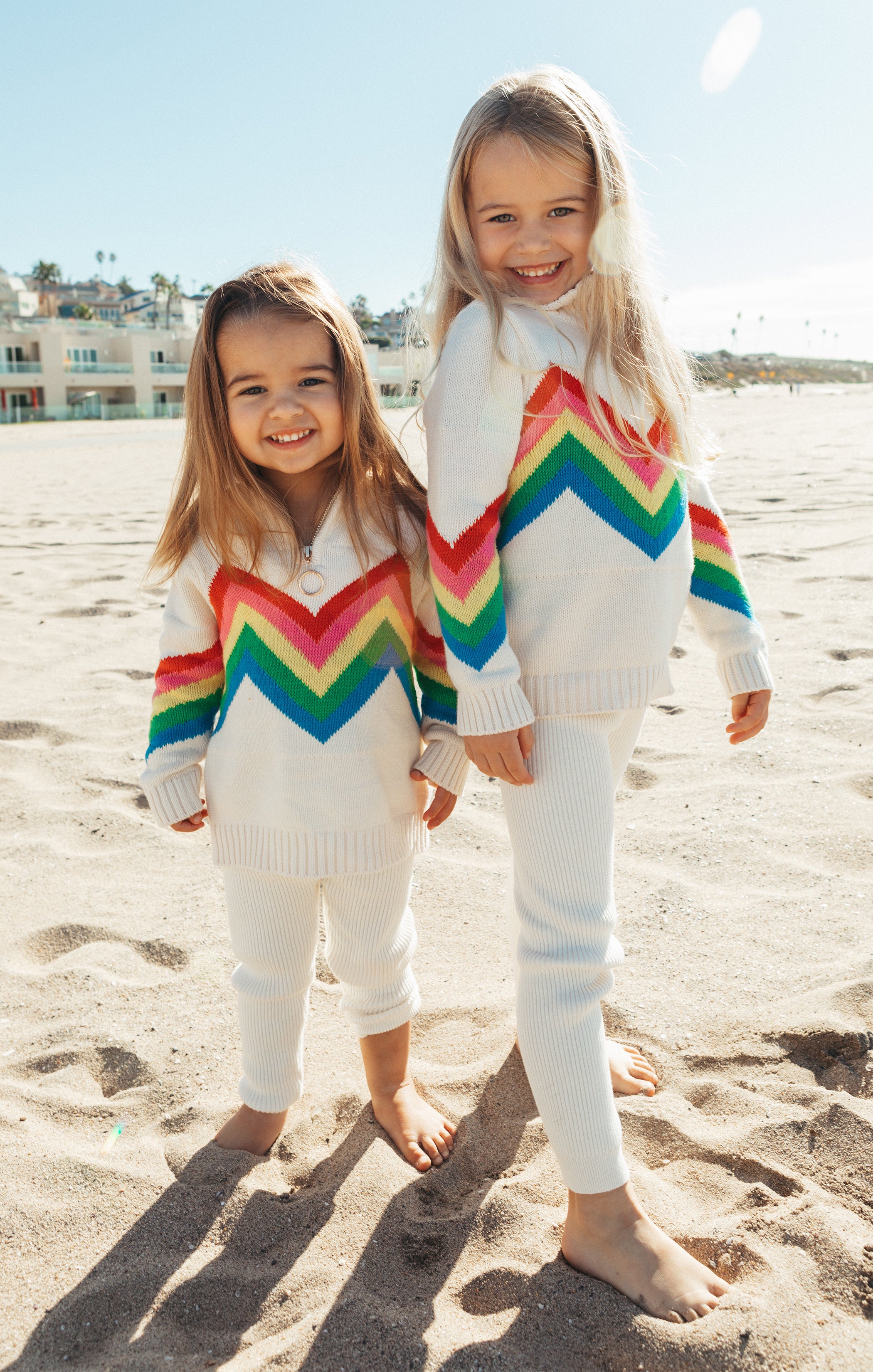 Rainbow Slope Knit Pullover for Kids | Mini Weston