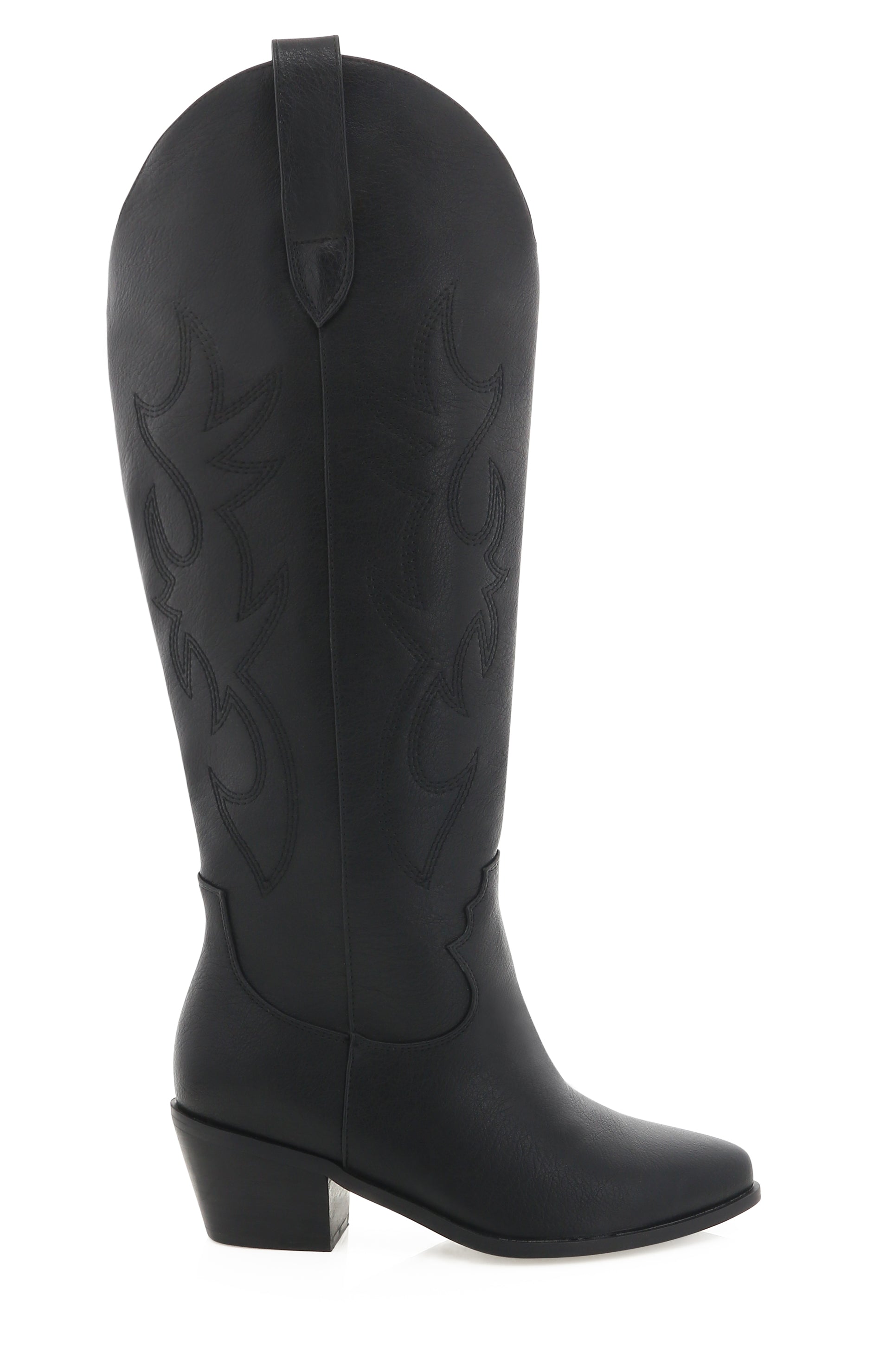 Extra Wide Calf Cowboy Boots for Women | Billini Urson Black